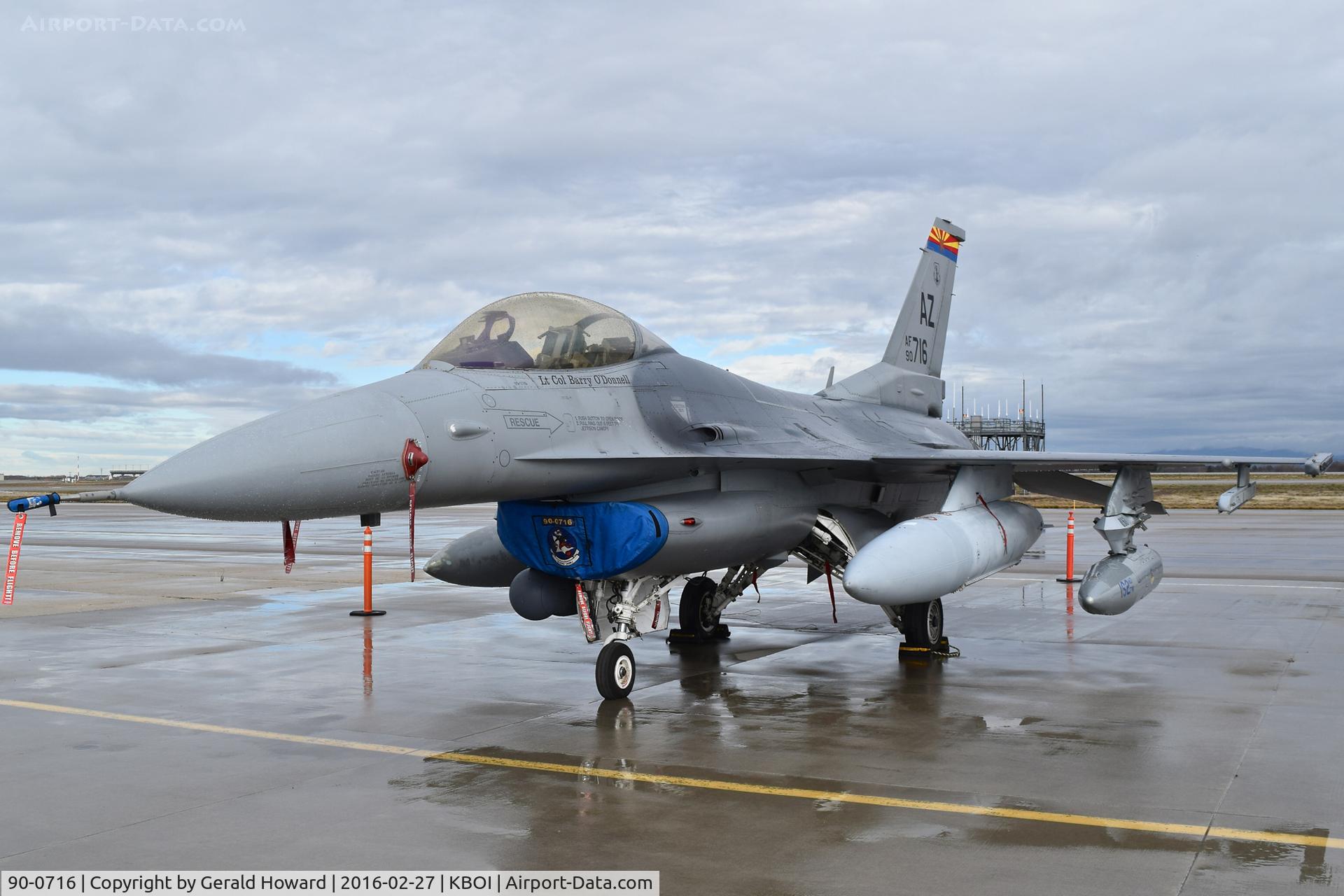 90-0716, General Dynamics F-16C C/N 1C-324, 162nd Fighter Wing, AZ ANG.