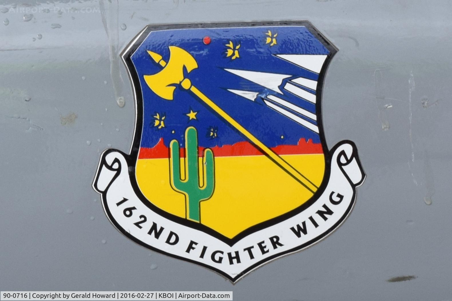 90-0716, General Dynamics F-16C C/N 1C-324, 162nd Fighter Wing, AZ ANG.