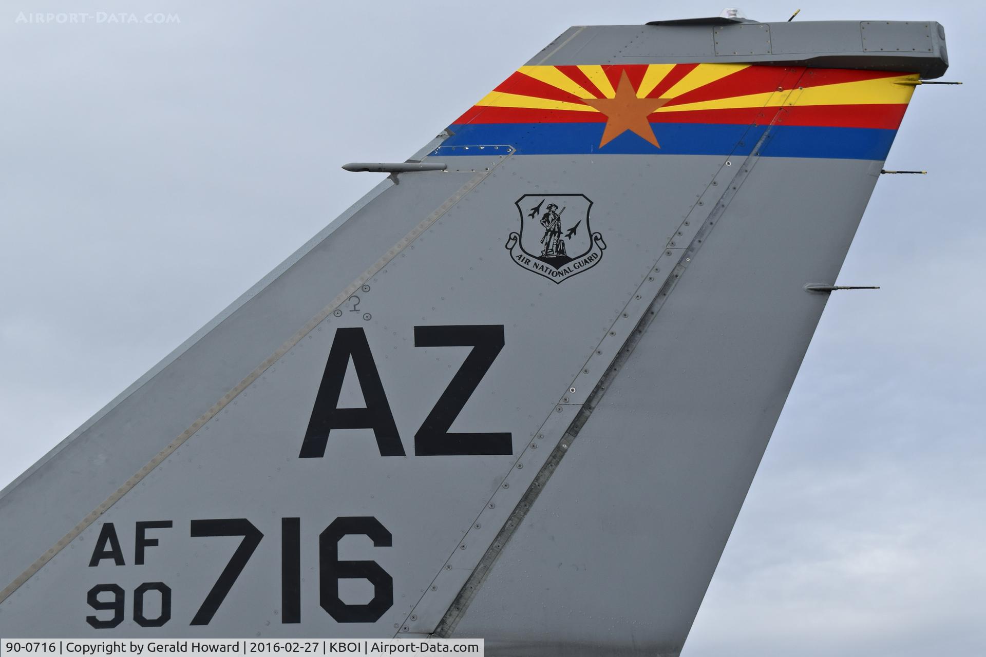 90-0716, General Dynamics F-16C C/N 1C-324, 162nd Fighter Wing, AZ ANG.