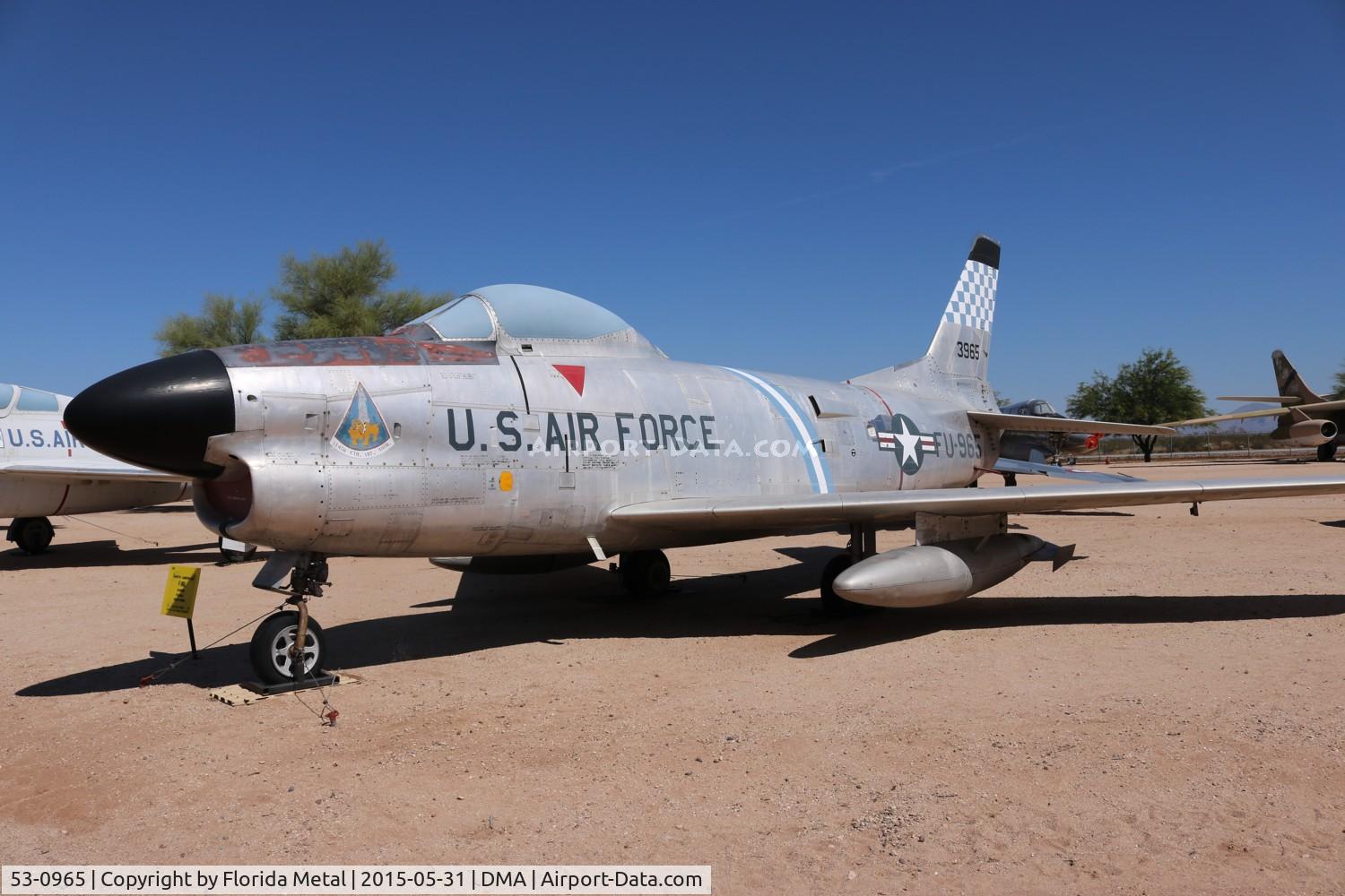 53-0965, 1953 North American F-86L Sabre C/N 201-409, F-86L