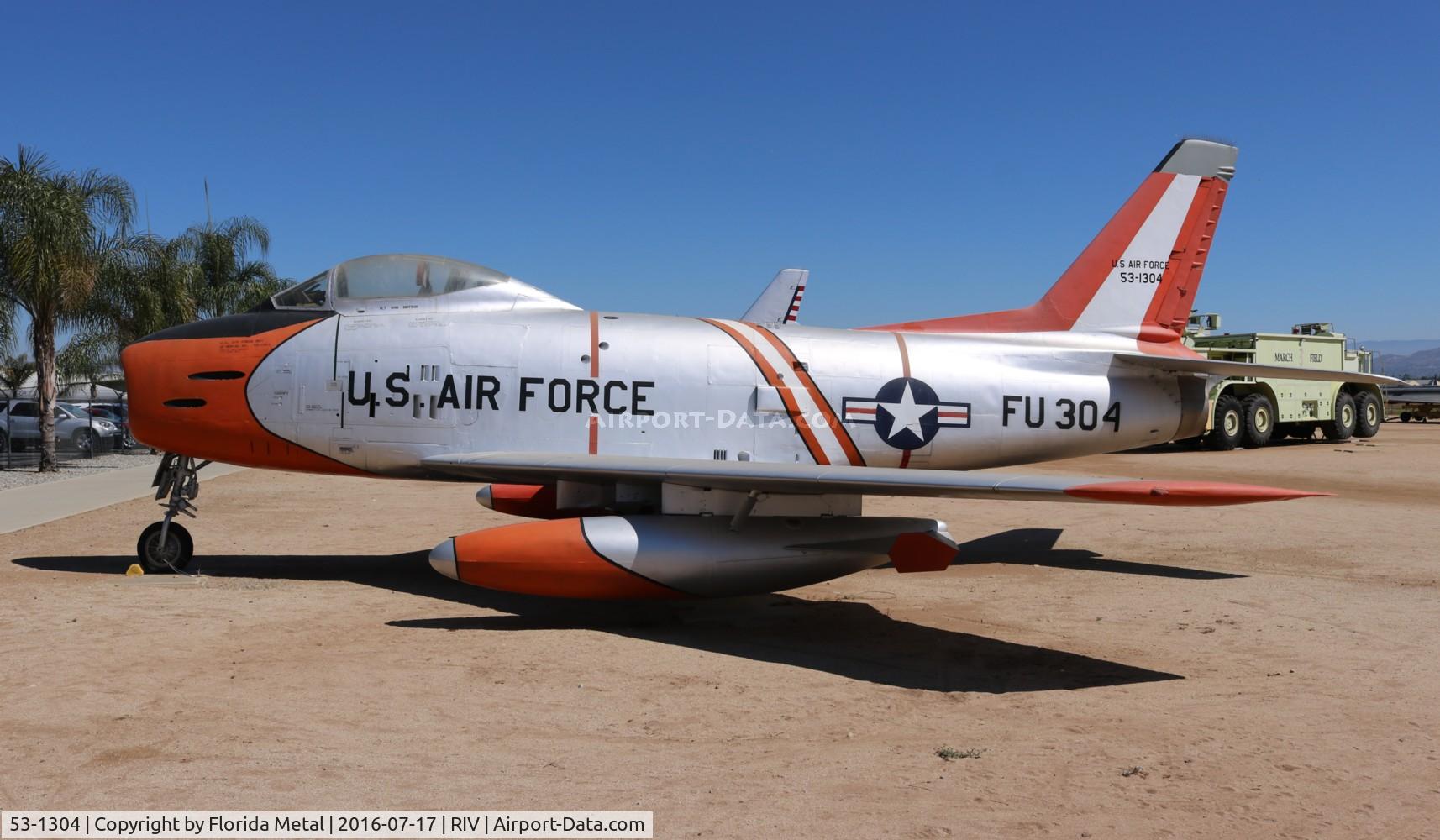 53-1304, 1955 North American F-86H Sabre C/N 203-76, F-86H