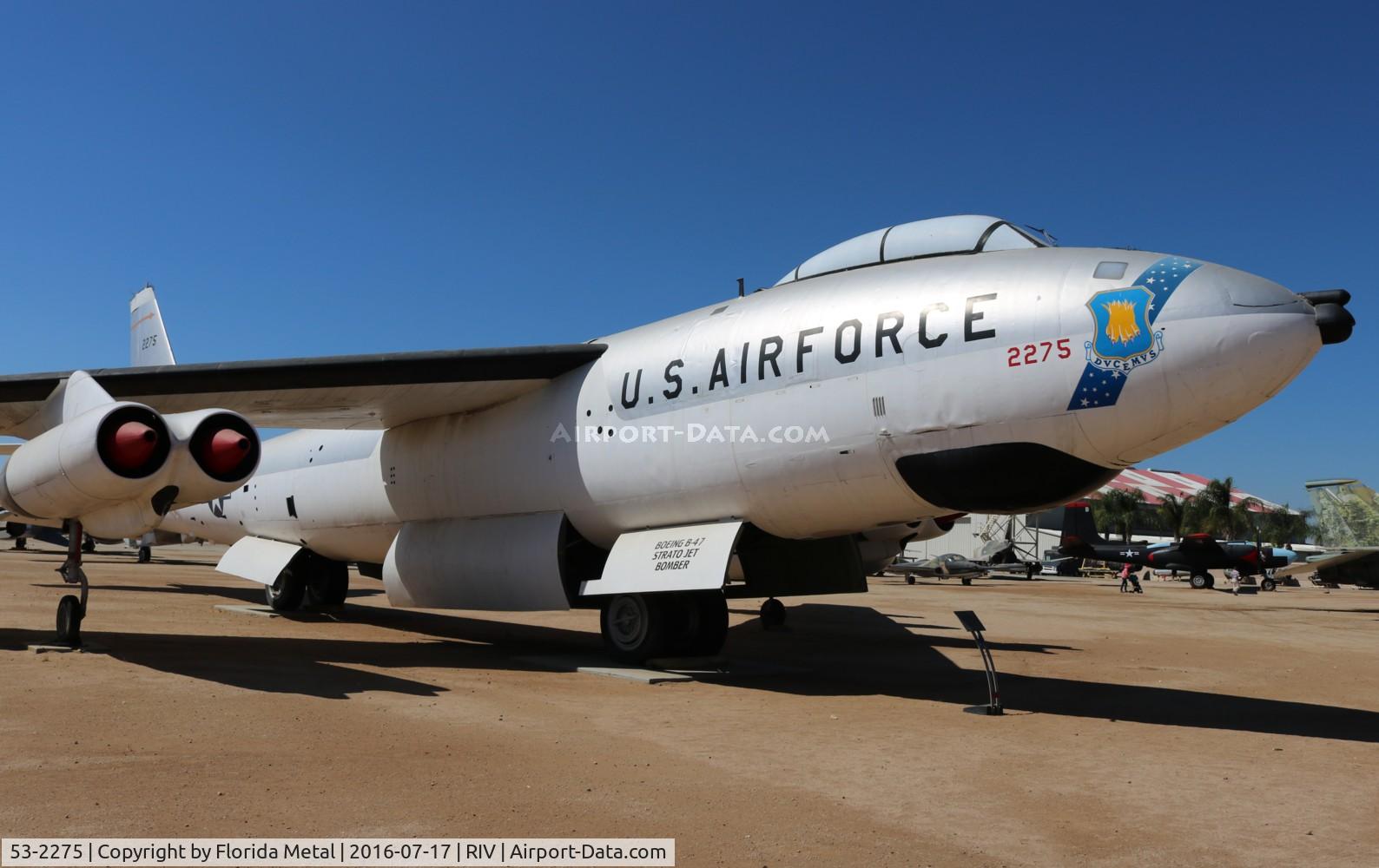 53-2275, 1953 Boeing B-47E Stratojet C/N 4501088, B-47E