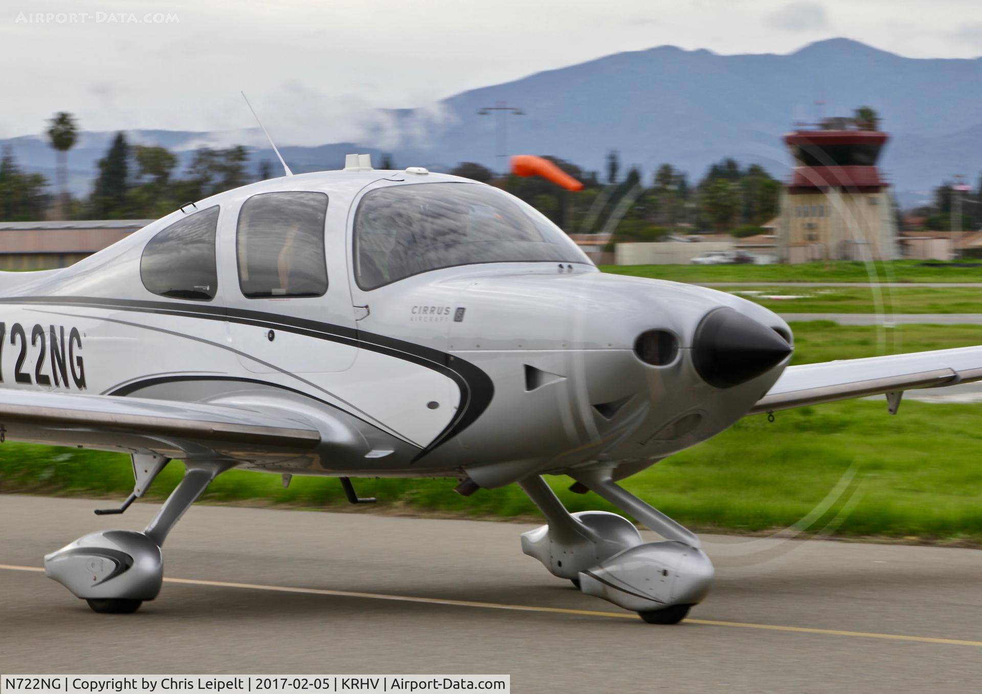 N722NG, 2012 Cirrus SR22T C/N 0363, Brand new tenant- our local 2012 Cirrus SR22T taxing out for departure at Reid Hillview Airport, San Jose, CA.