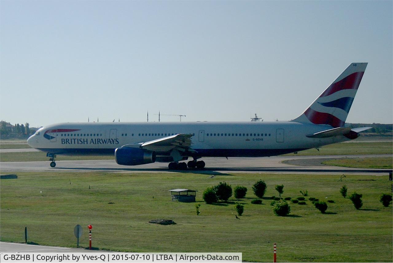 G-BZHB, 1998 Boeing 767-336 C/N 29231, Boeing 767-336, Taxiing to holding point rwy 35R, Istanbul Atatürk Airport (LTBA-IST)