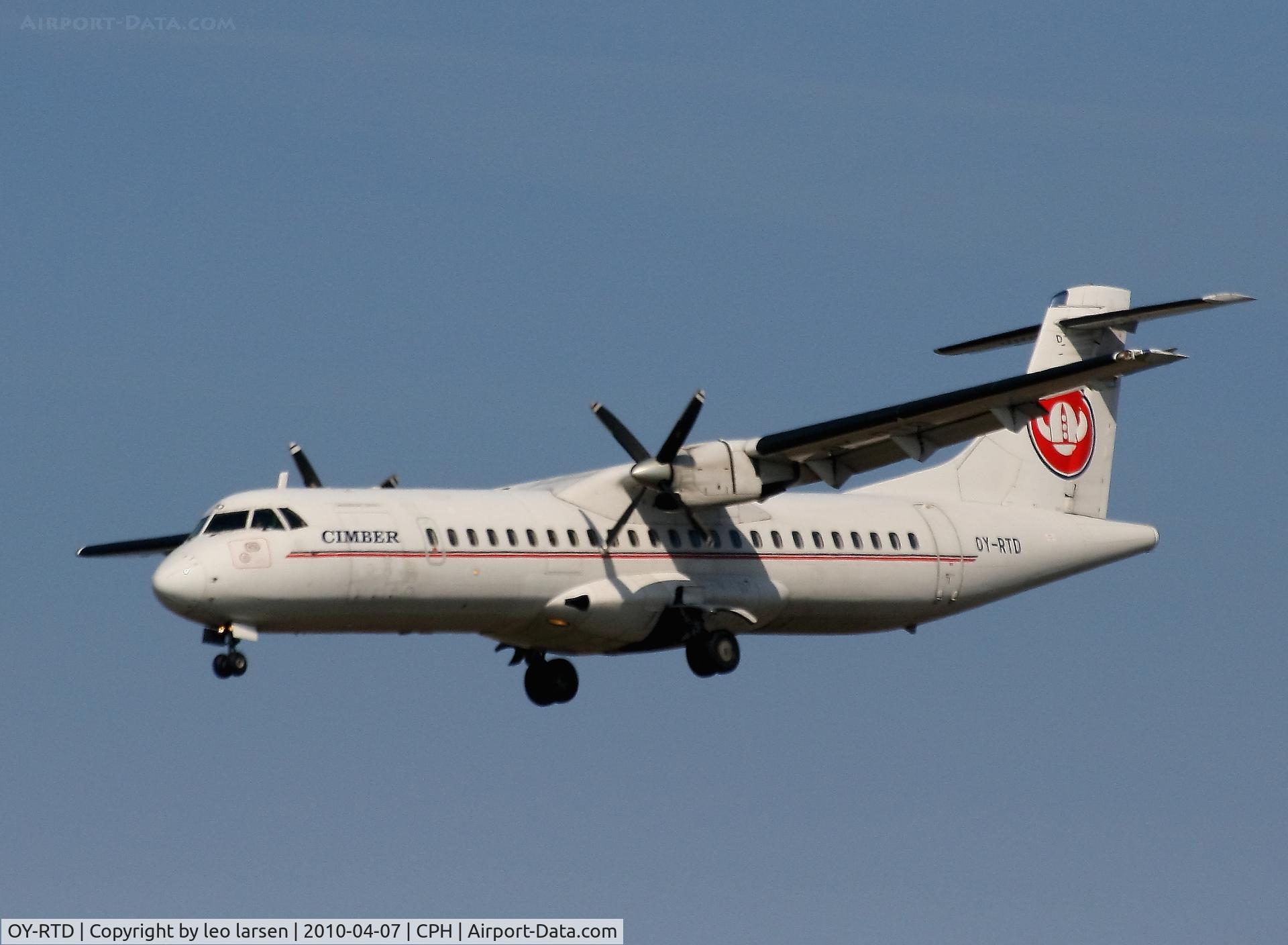 OY-RTD, 1997 ATR 72-202 C/N 509, Copenhagen 7.4.2010