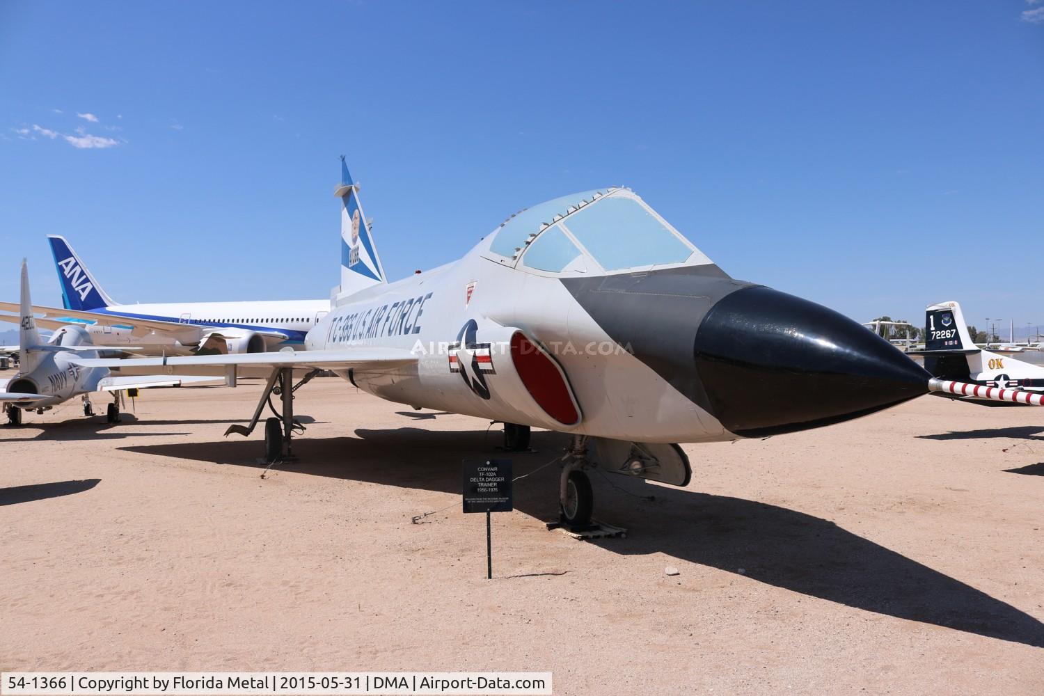 54-1366, 1954 Convair TF-102A Delta Dagger C/N Not found 54-1366, TF-102A
