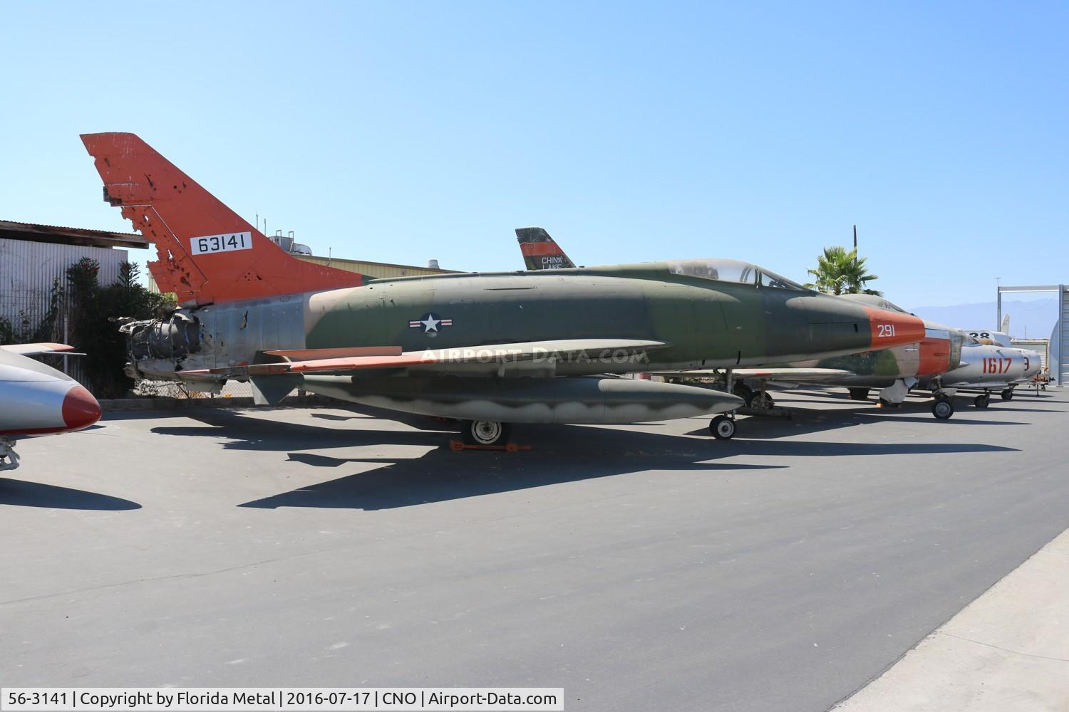 56-3141, 1956 North American F-100D Super Sabre C/N 235-239, F-100D