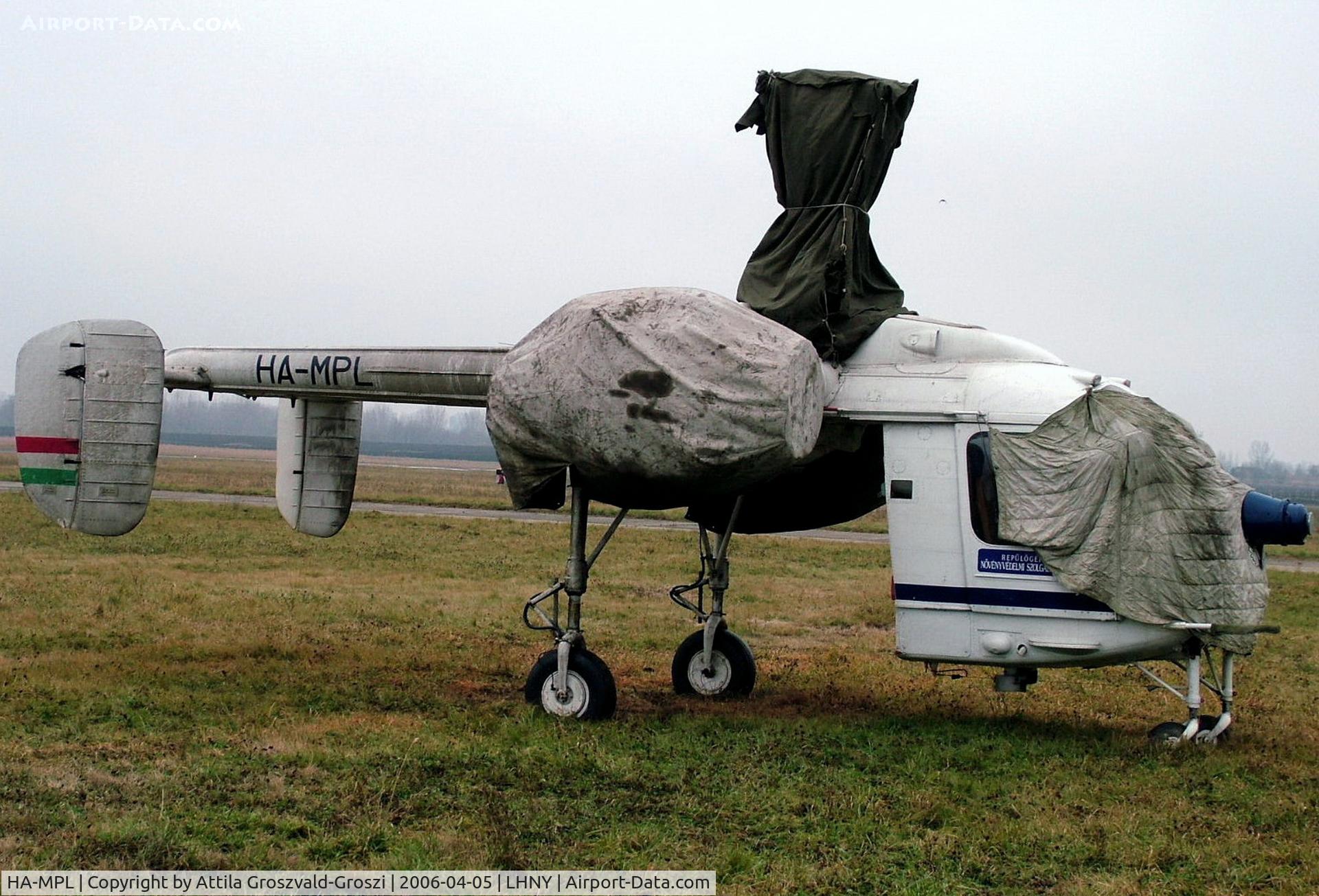 HA-MPL, 1978 Kamov Ka-26 Hoodlum C/N 7806310, Nyíregyháza Airport, Hungary