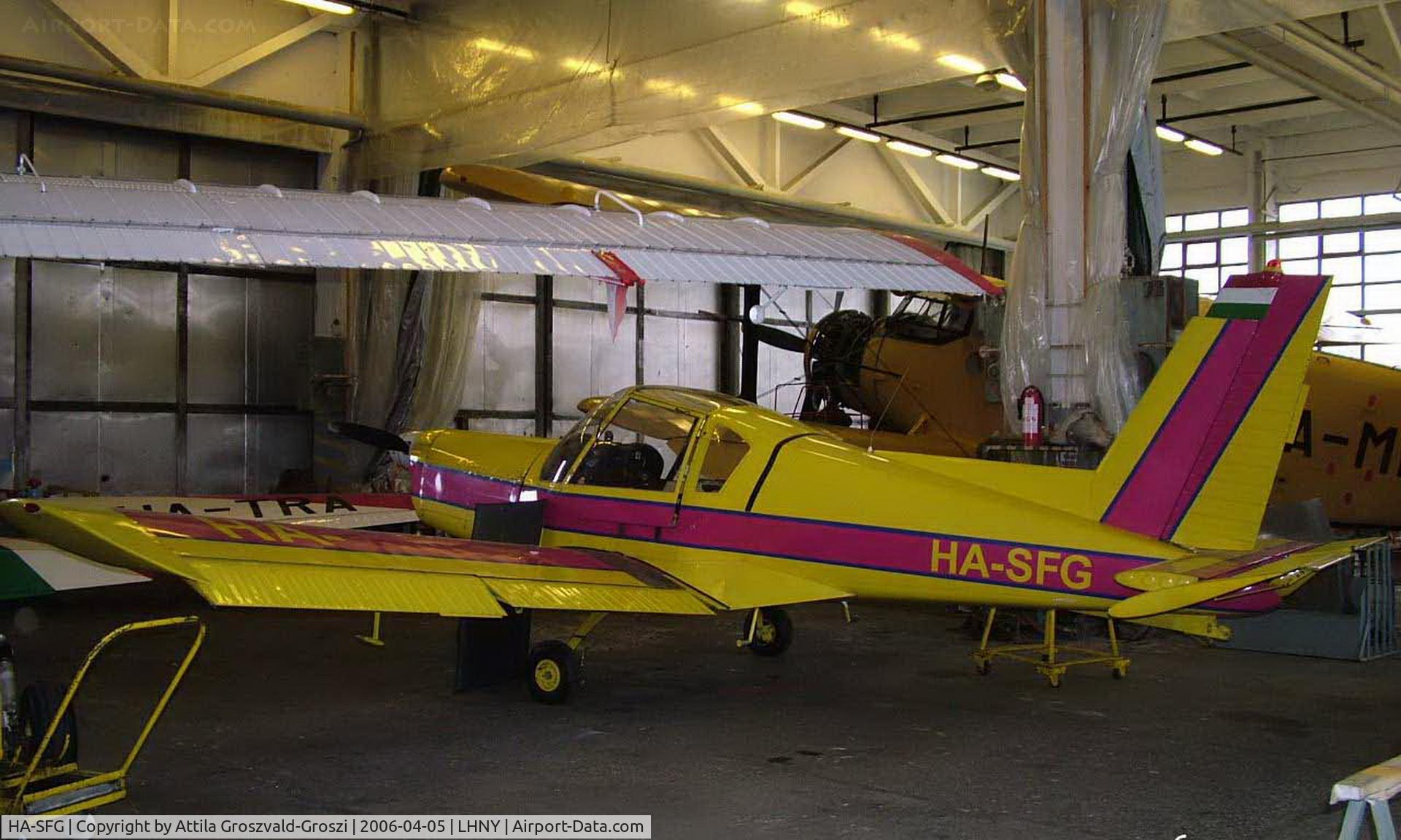 HA-SFG, 1979 Zlin Z-42M C/N 0180/06, Nyíregyháza Airport, Hungary