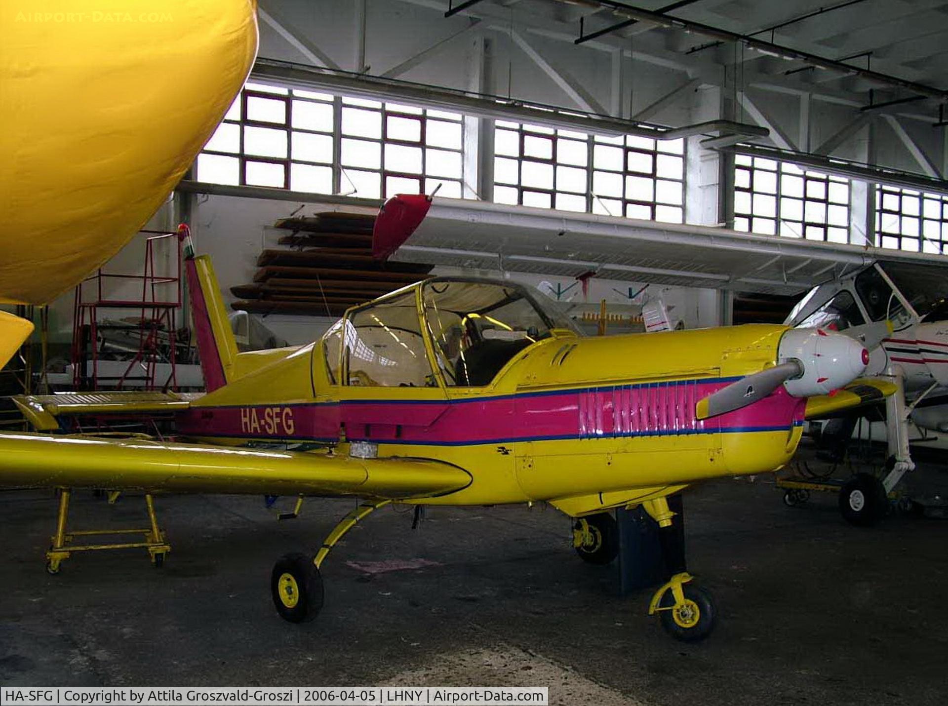 HA-SFG, 1979 Zlin Z-42M C/N 0180/06, Nyíregyháza Airport, Hungary