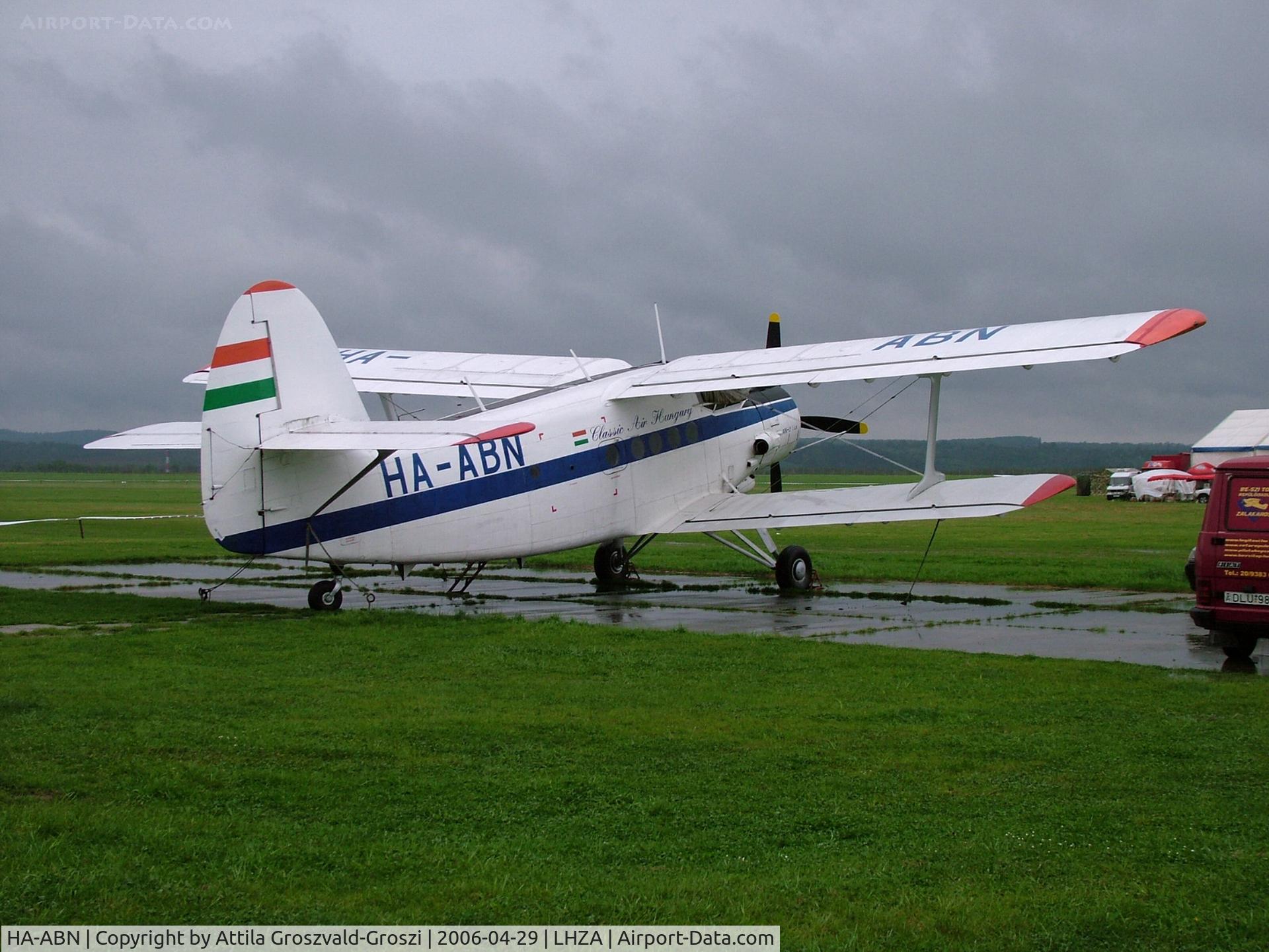 HA-ABN, PZL-Mielec An-2TD C/N 1G152-47, Zalaegerszeg-Andráshida Airport, Hungary