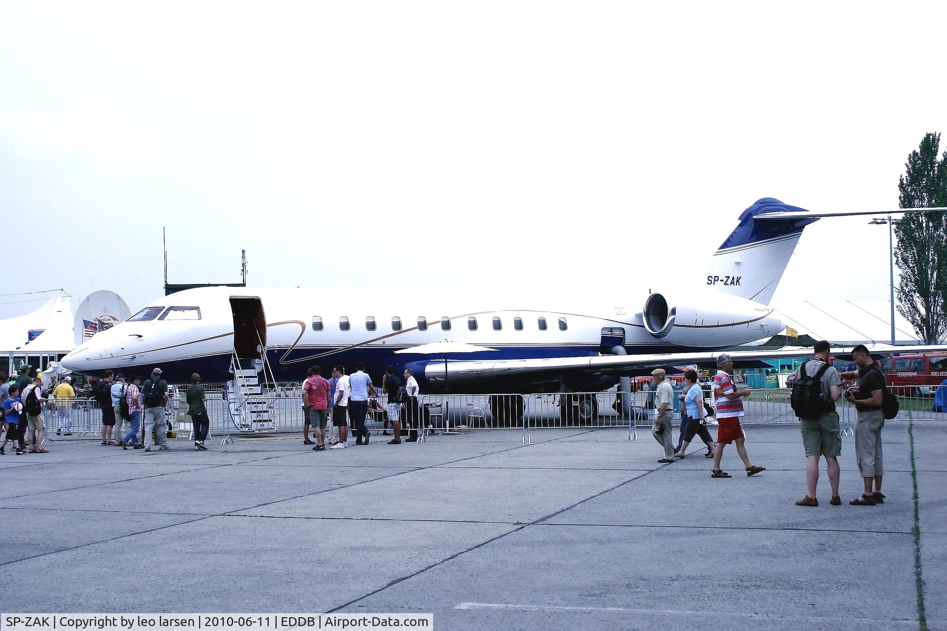 SP-ZAK, Bombardier BD-700-1A11 Global 5000 C/N 9219, Berlin Air Show 11.6.2010