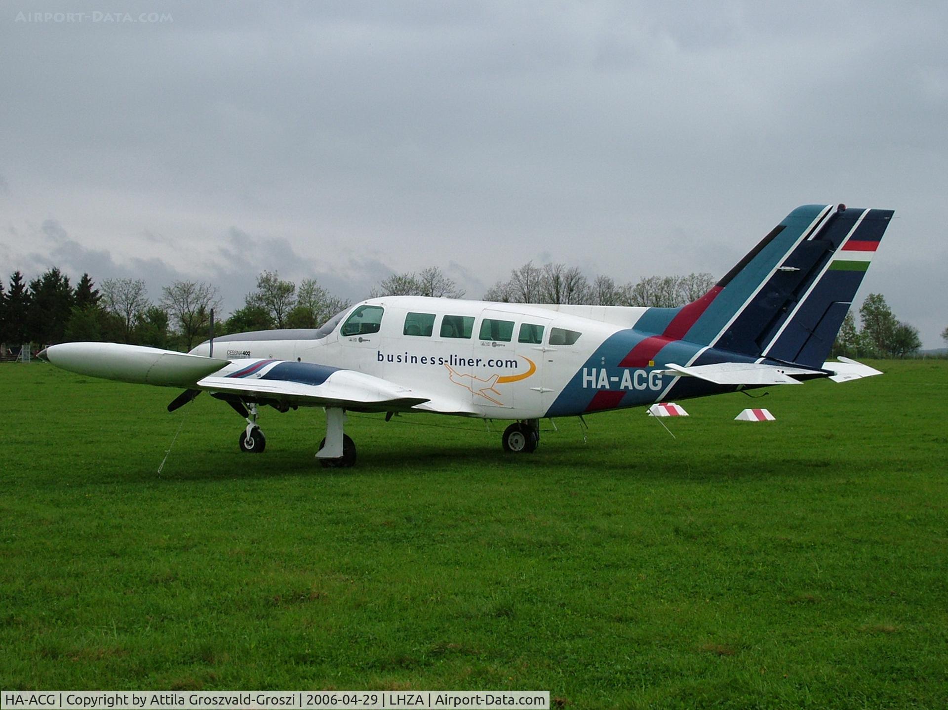 HA-ACG, 1992 Cessna 402B Businessliner III C/N 402B-1222, Zalaegerszeg-Andráshida Airport, Hungary