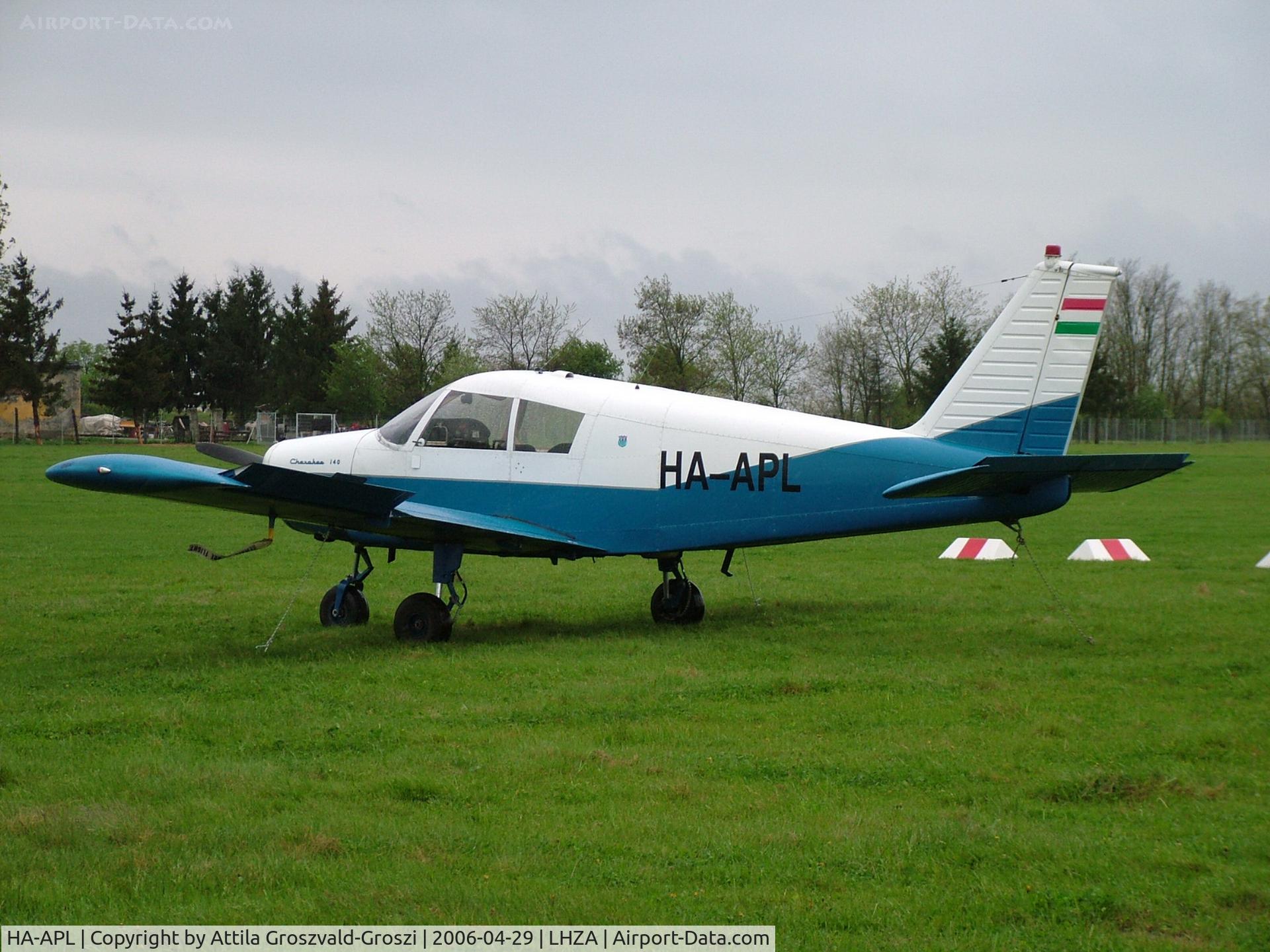 HA-APL, 1969 Piper PA-28-140 Cherokee Cruiser C/N 28-25362, Zalaegerszeg-Andráshida Airport, Hungary