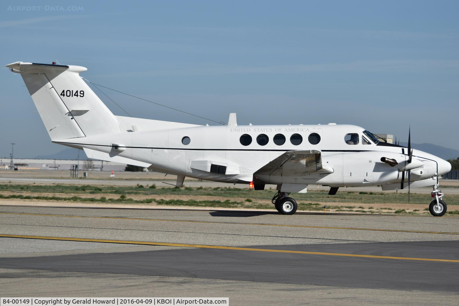 84-00149, 1984 Beech C-12T3 Huron C/N BL-79, Lots of these owned by the USAF & US Army. Nice commuter aircraft.