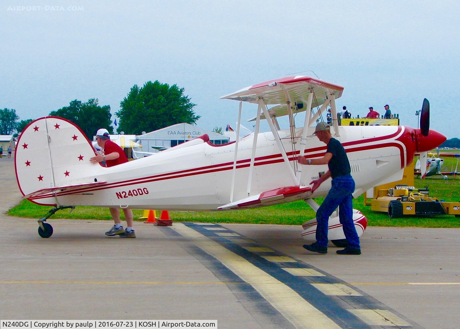 N240DG, 2014 Waco 2T-1A2 C/N 1202, At Oshkosh.