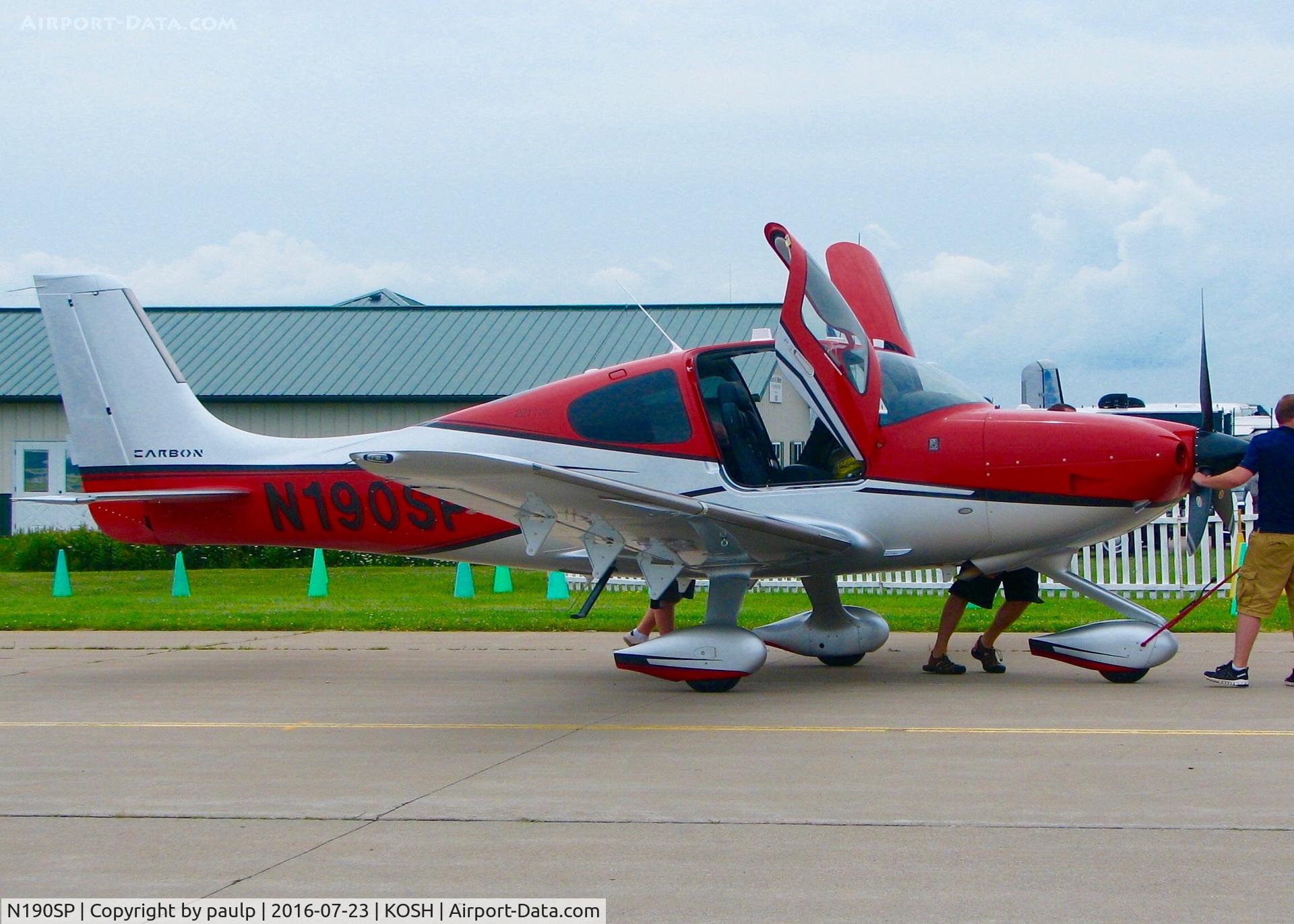 N190SP, 2016 Cirrus SR22T C/N 1379, At Oshkosh.