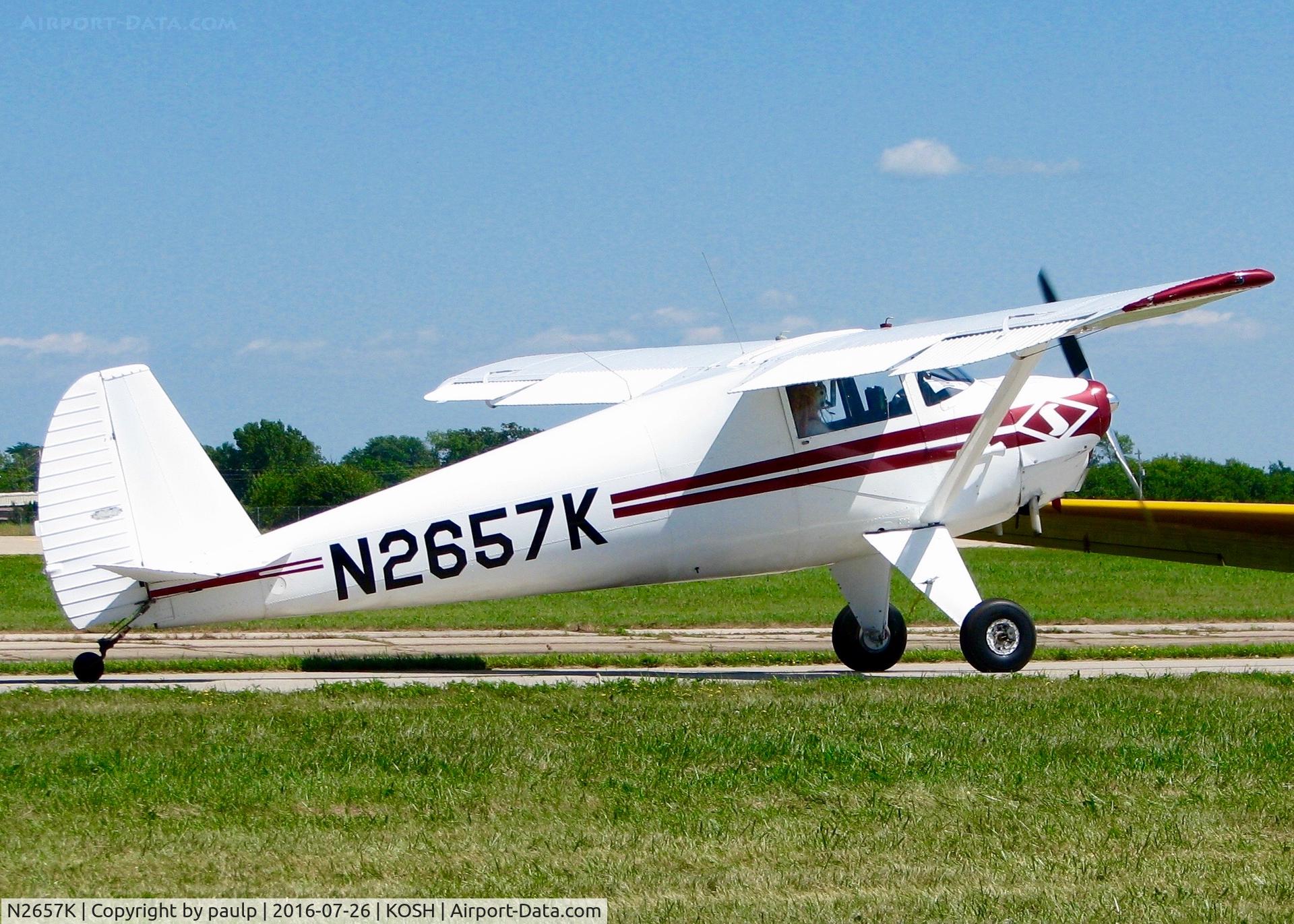 N2657K, 1947 Luscombe 8E Silvaire C/N 5384, At Oshkosh.