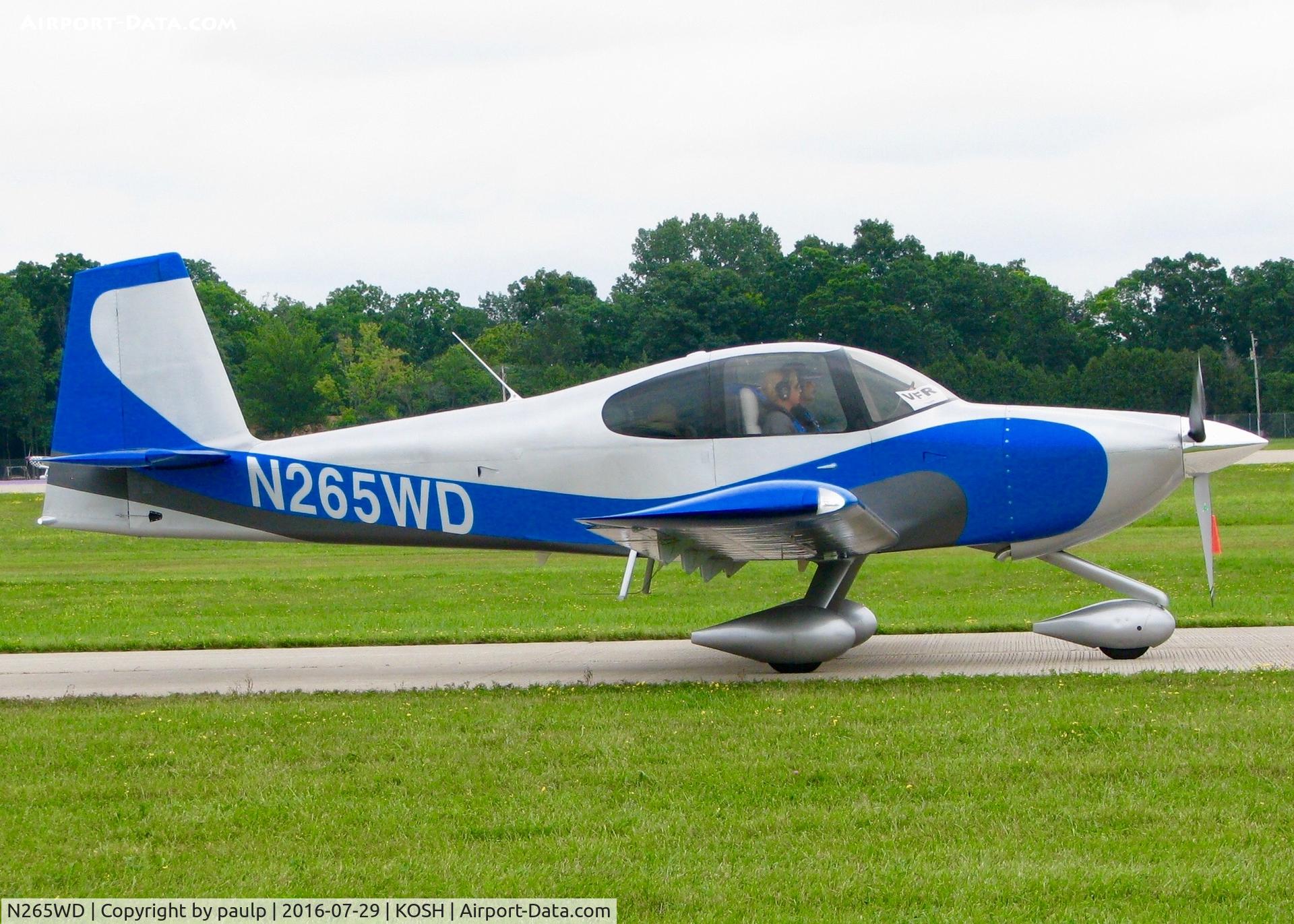 N265WD, 2015 Vans RV-10 C/N 40276, At Oshkosh.