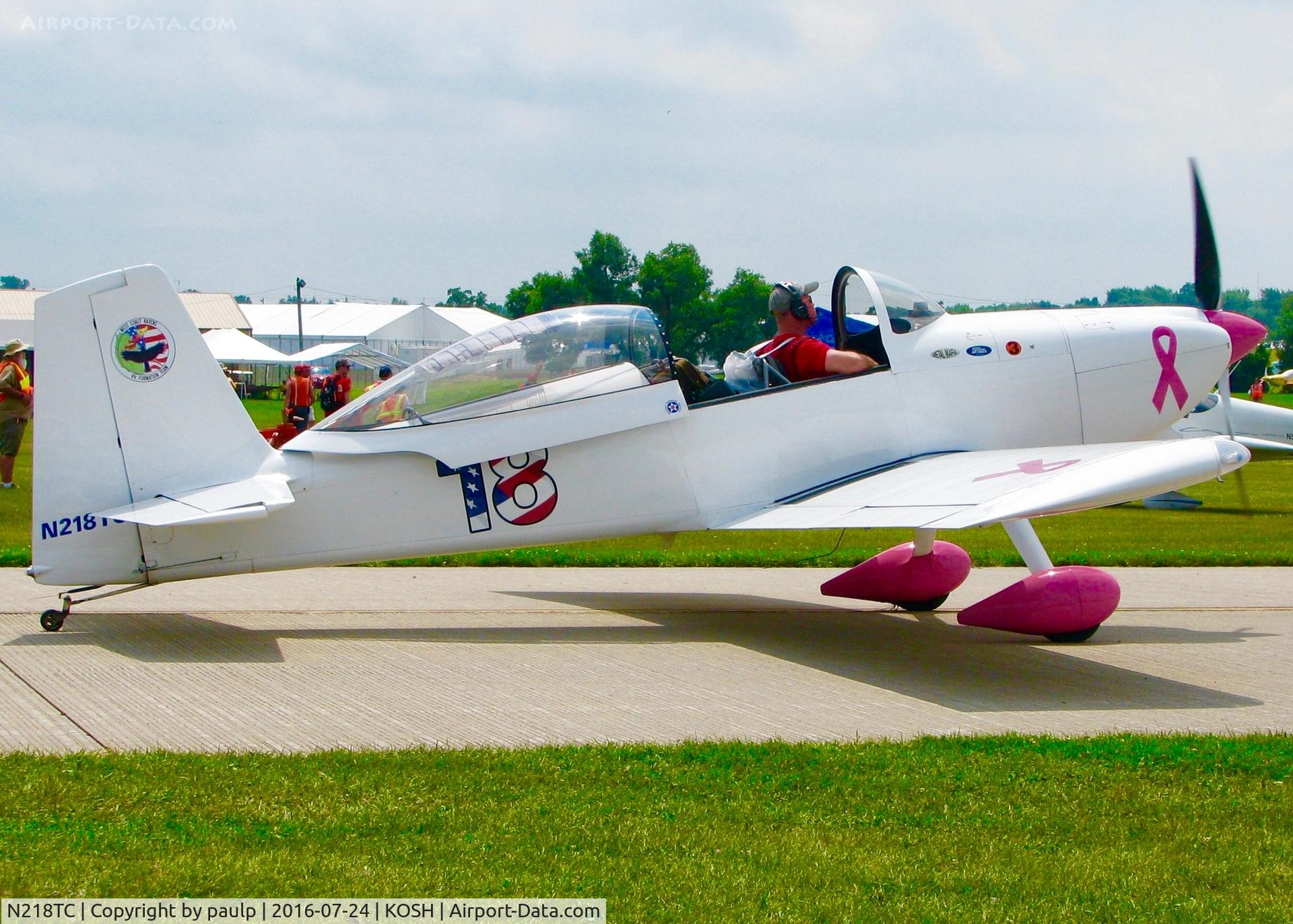 N218TC, 2007 Vans RV-8 C/N 82071, At Oshkosh.
