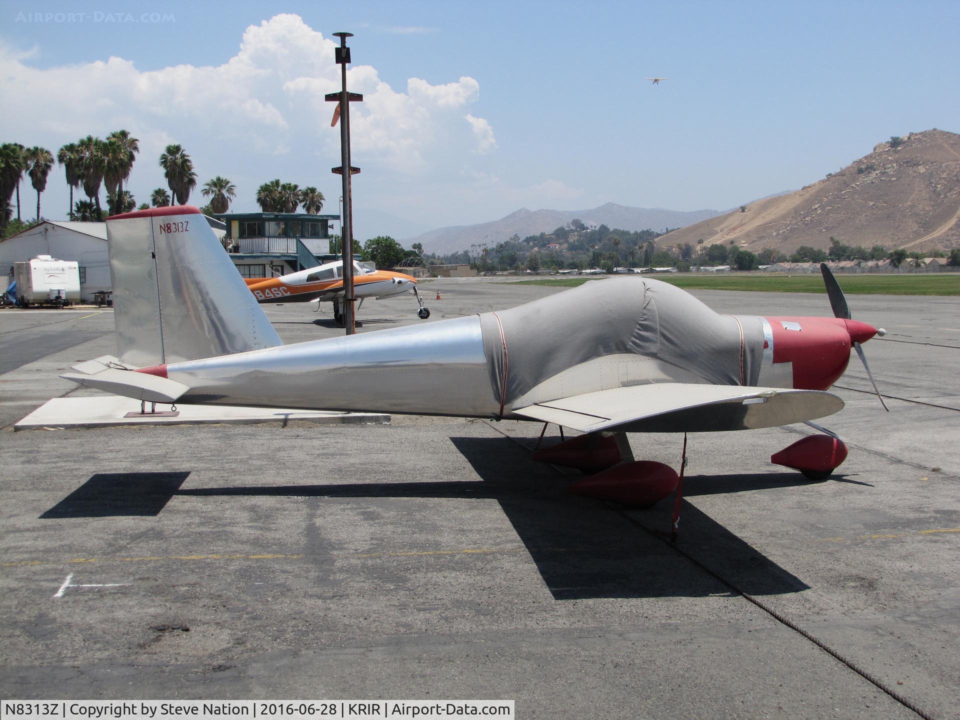N8313Z, 2014 Vans RV-12 C/N 120803, Locally-based 2014 VANS RV-12 homebuilt @ Flabob Airport, Riverside, CA home base on 102F day!