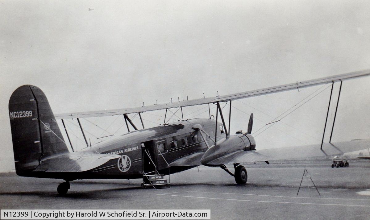 N12399, Curtiss AT-32D Condor C/N 51, Taken by my grandfather in 1933. Location unknown