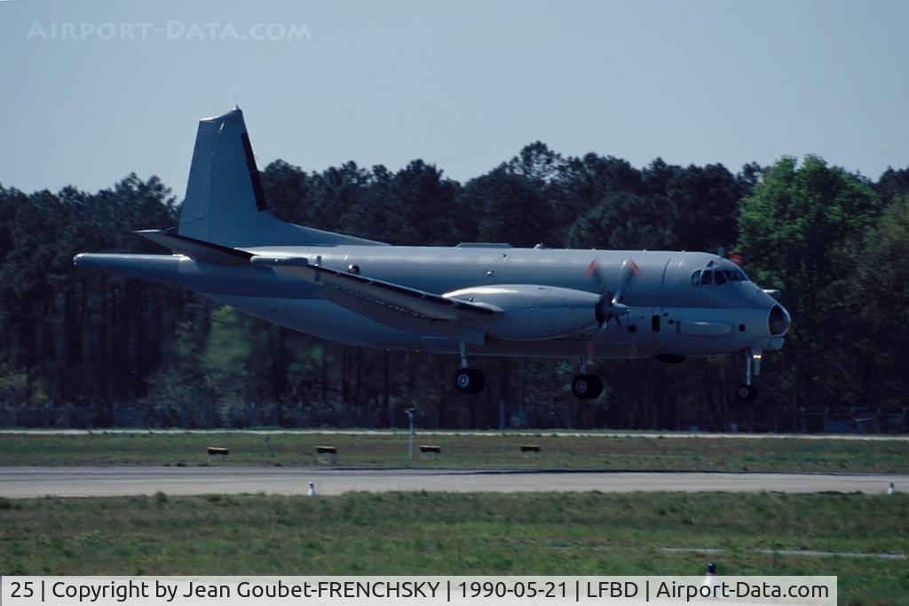 25, Breguet 1150 Atlantic 2 C/N 25, NAVY 25 landing runway 05