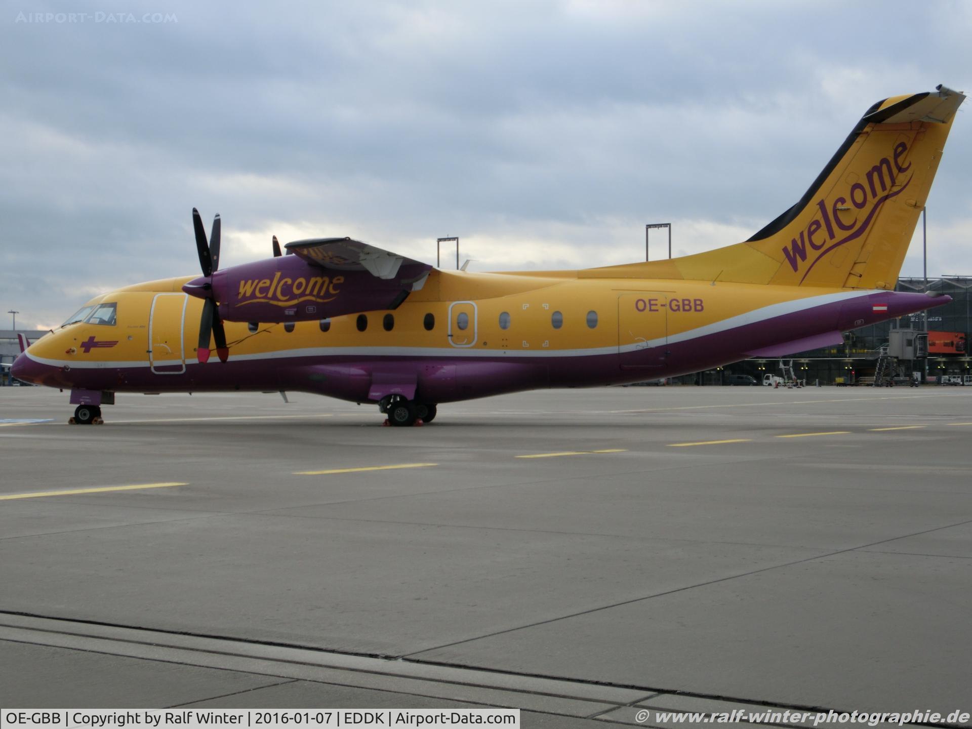OE-GBB, 1996 Dornier 328-110 C/N 3078, Dornier Do-328-110 - 2W WLC Welcome Air - 3078 - OE-GBB - 07.01.2016 - CGN
