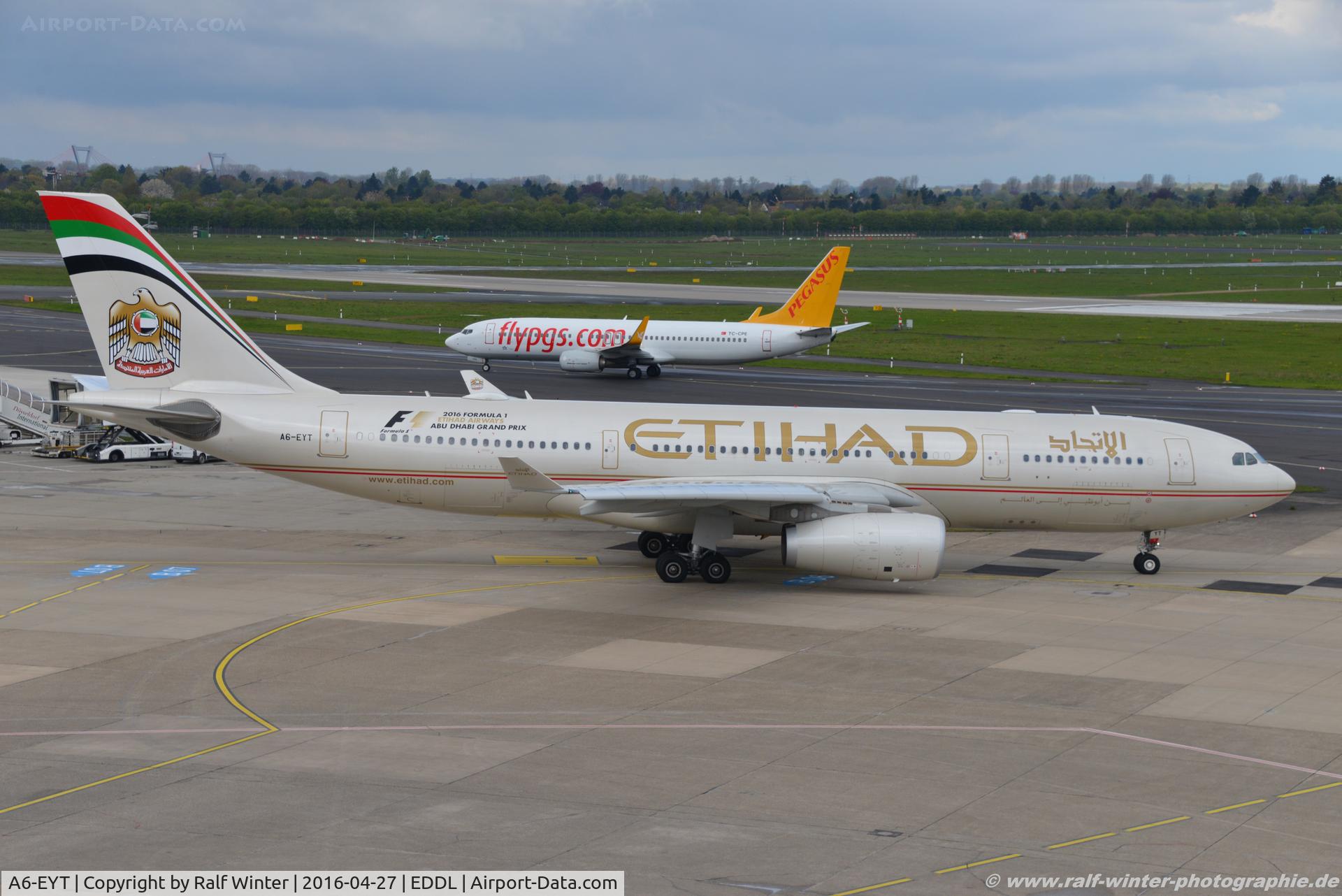 A6-EYT, 2013 Airbus A330-243 C/N 1486, Airbus A330-243 - EY ETD Etihad Airways 'F1 2016 Abu Dabi' - 1486 - A6-EYT - 27.04.2016 - DUS