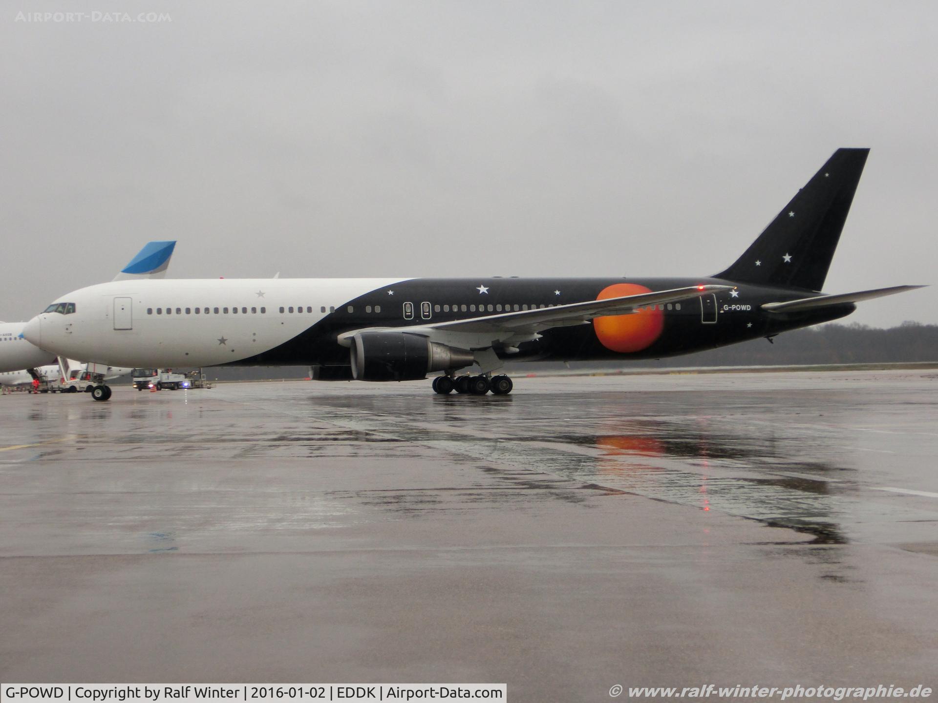 G-POWD, 2003 Boeing 767-36N/ER C/N 30847, Boeing 767-36NER - ZT AWC Titan Airways - 30847 - G-POWD - 02.01.2016 - CGN