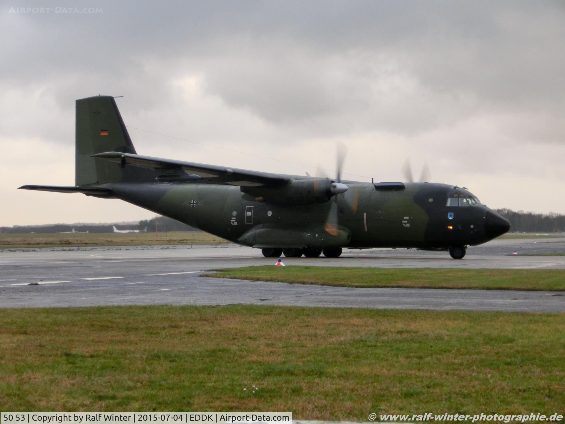 50 53, Transall C-160D C/N D75, Transall C-160D - GAF German Air Force - D75 - 50+53 - 04.07.2015 - CGN