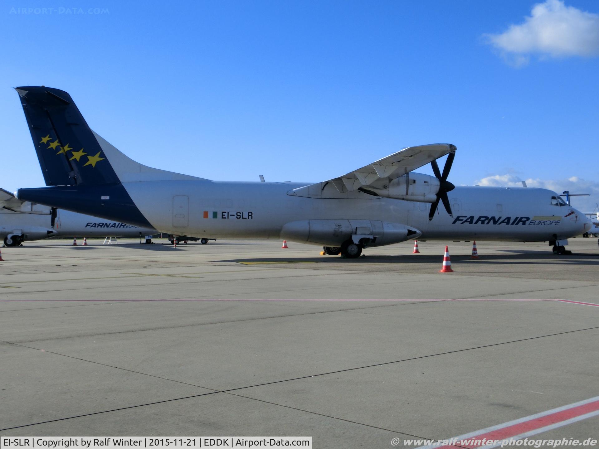 EI-SLR, 1989 ATR 72-201 C/N 108, ATR 72-201 - FAT ASL Lines Switzerland 'Farnair Europe' ex. HB-AFG- 108 - EI-SLR - 21.11.2015 - CGN