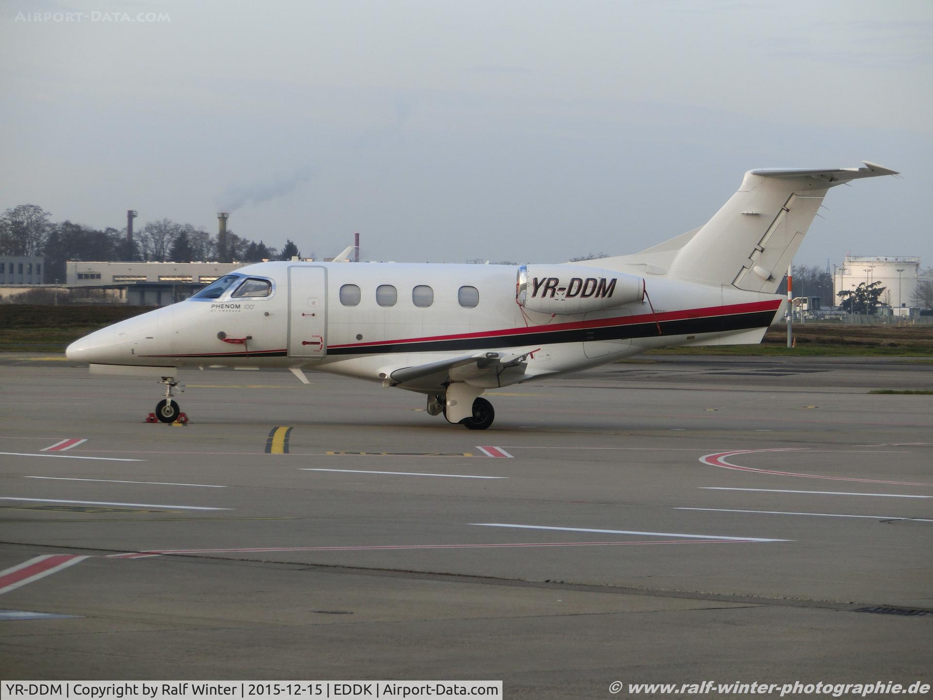 YR-DDM, 2013 Embraer EMB-500 Phenom 100 C/N 50000293, Embraer EMB-500 Phenom 100 - Privat - 50000293 - YR-DDM - 15.12.2015 - CGN