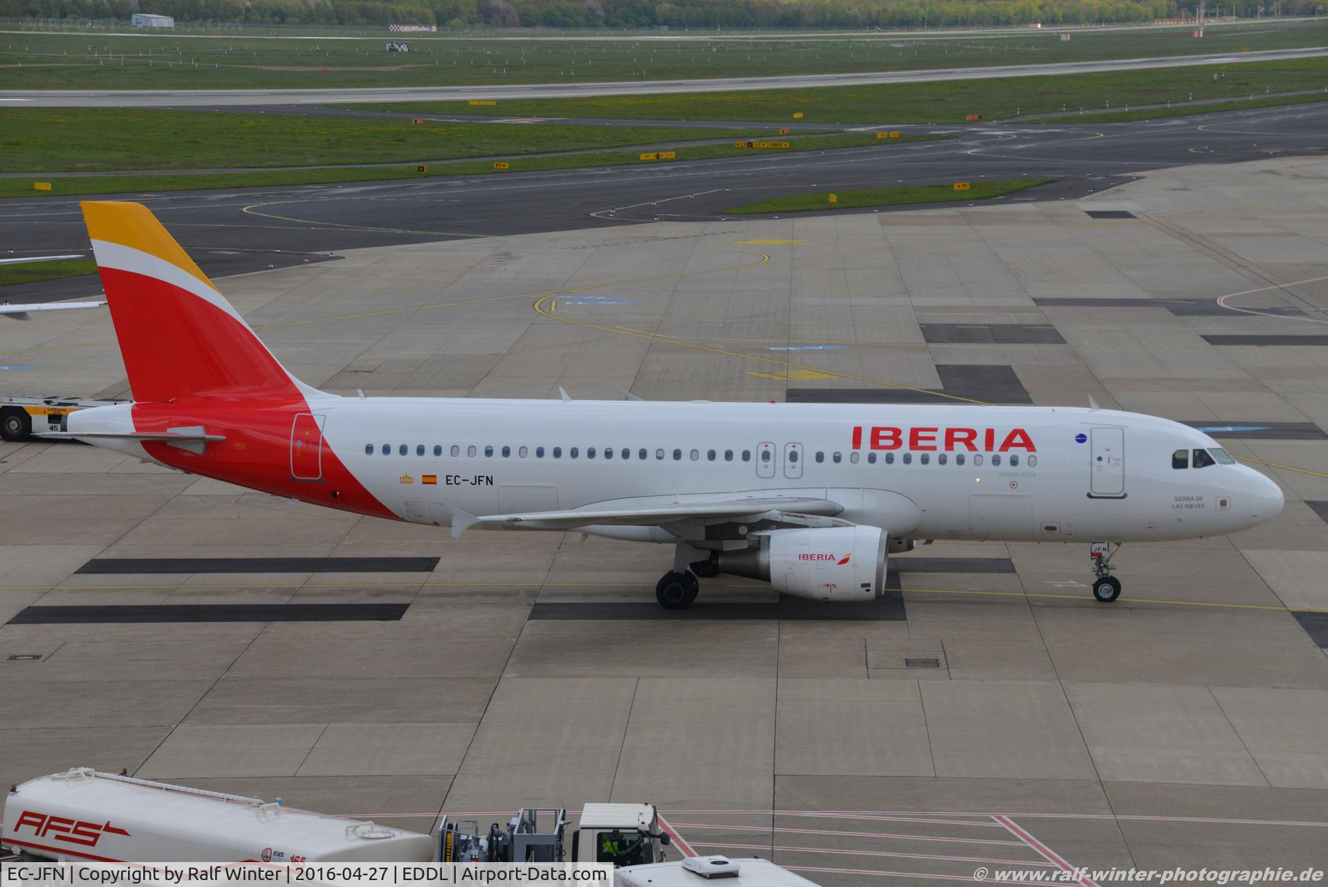 EC-JFN, 2005 Airbus A320-214 C/N 2391, Airbus A320-214 IB IBE Iberia 'Sierra de las Nieves' - 2391 - EC-JFN - 27.04.2016 - DUS