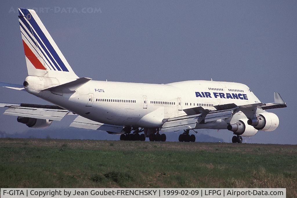 F-GITA, 1991 Boeing 747-428 C/N 24969, Air France (Broken up Kemble Feb 2011)