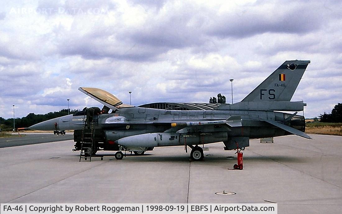 FA-46, SABCA F-16A Fighting Falcon C/N 6H-46, Basevisit.FS.