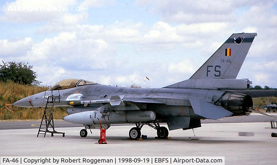 FA-46, SABCA F-16A Fighting Falcon C/N 6H-46, Basevisit.FS.