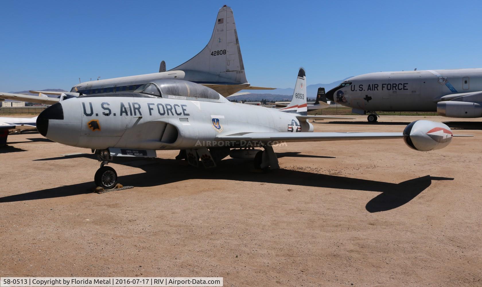 58-0513, 1958 Lockheed T-33A Shooting Star C/N 580-1562, T-33A