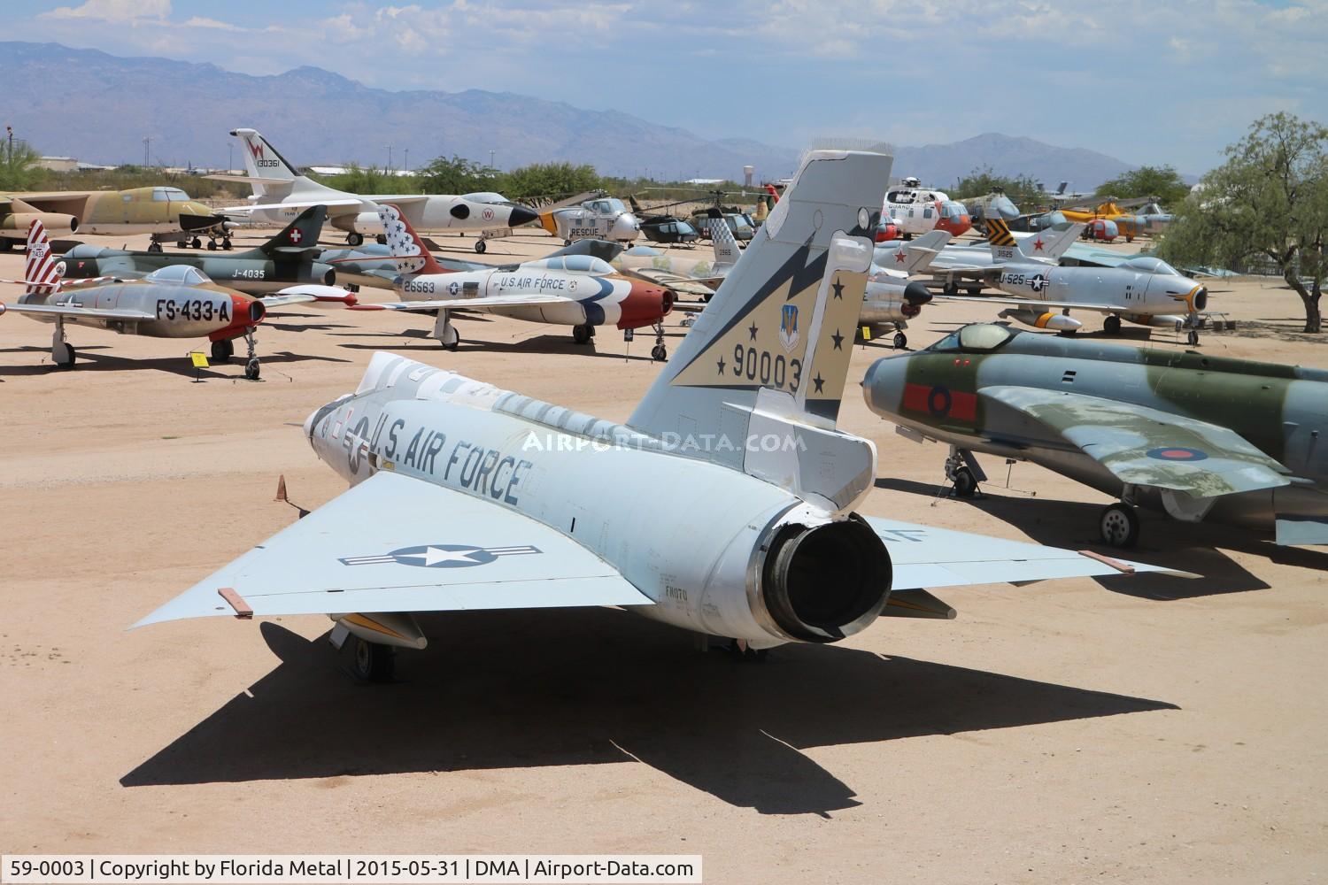 59-0003, 1959 Convair F-106A Delta Dart C/N 8-14-132, F-106A