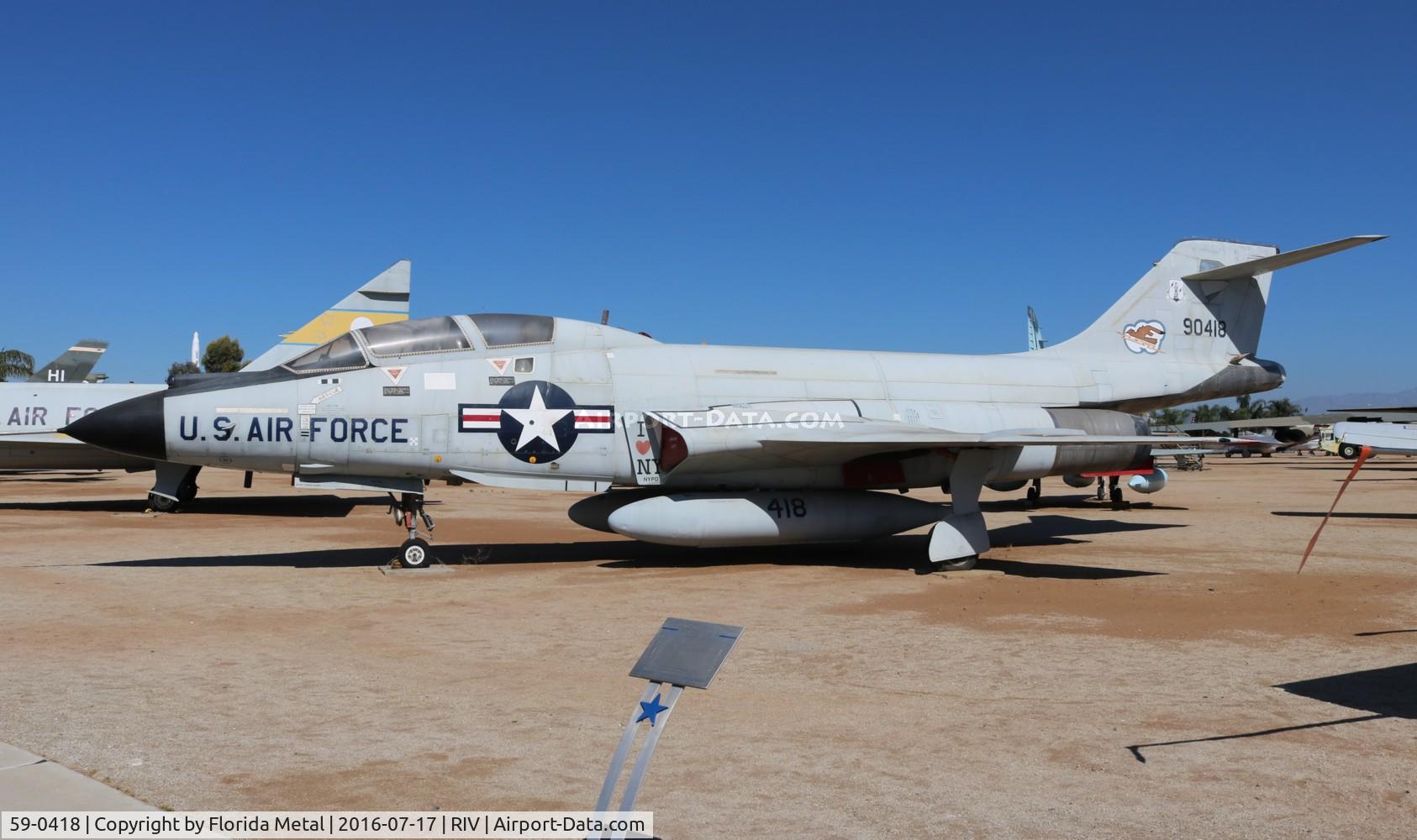 59-0418, 1959 McDonnell F-101B Voodoo C/N 742, F-101B