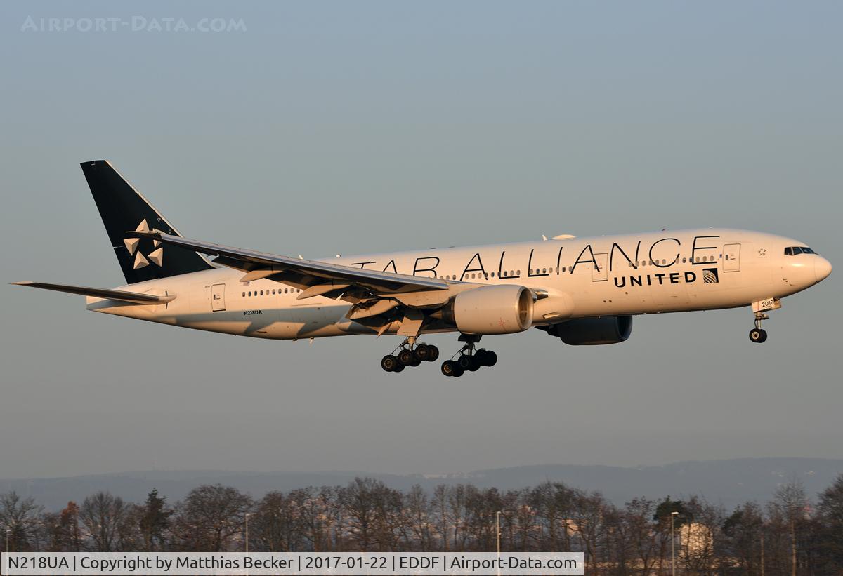 N218UA, 2001 Boeing 777-222 C/N 30222, N218ua