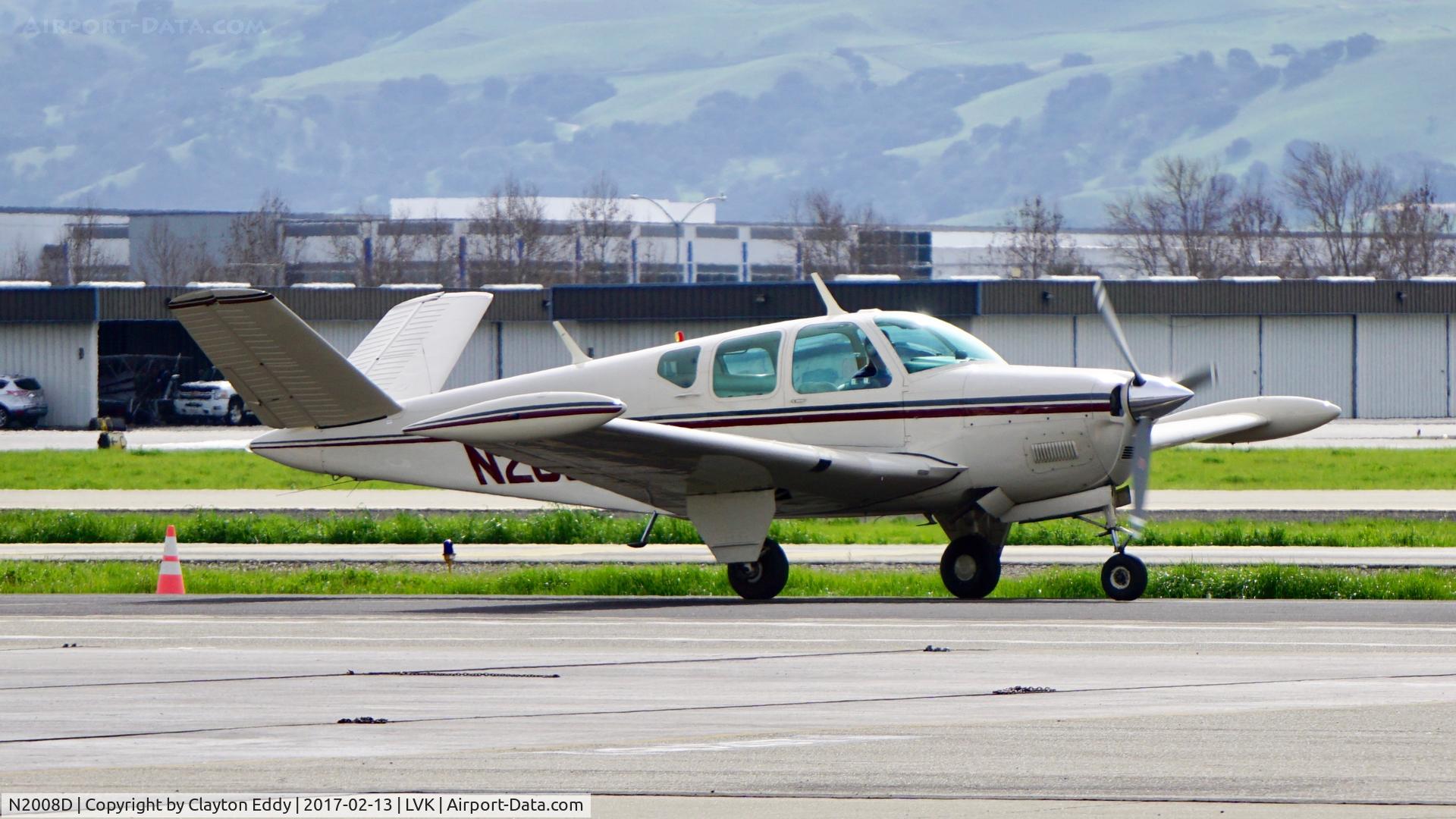 N2008D, 1952 Beech C35 Bonanza C/N D-3358, Livermore Airport 2017
