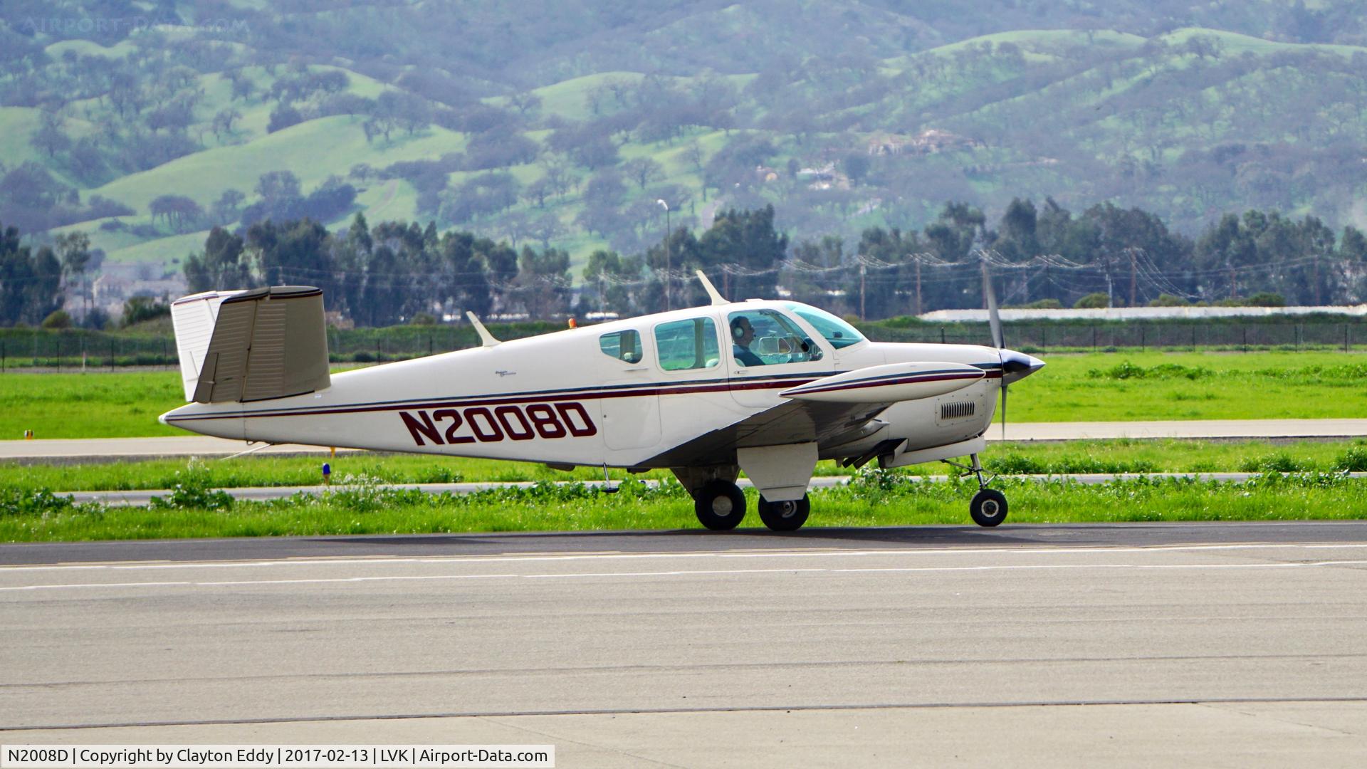 N2008D, 1952 Beech C35 Bonanza C/N D-3358, Livermore Airport 2017