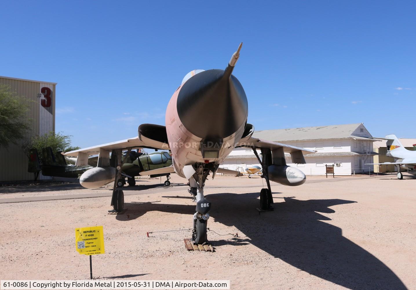 61-0086, 1961 Republic F-105D Thunderchief C/N D281, F-105D