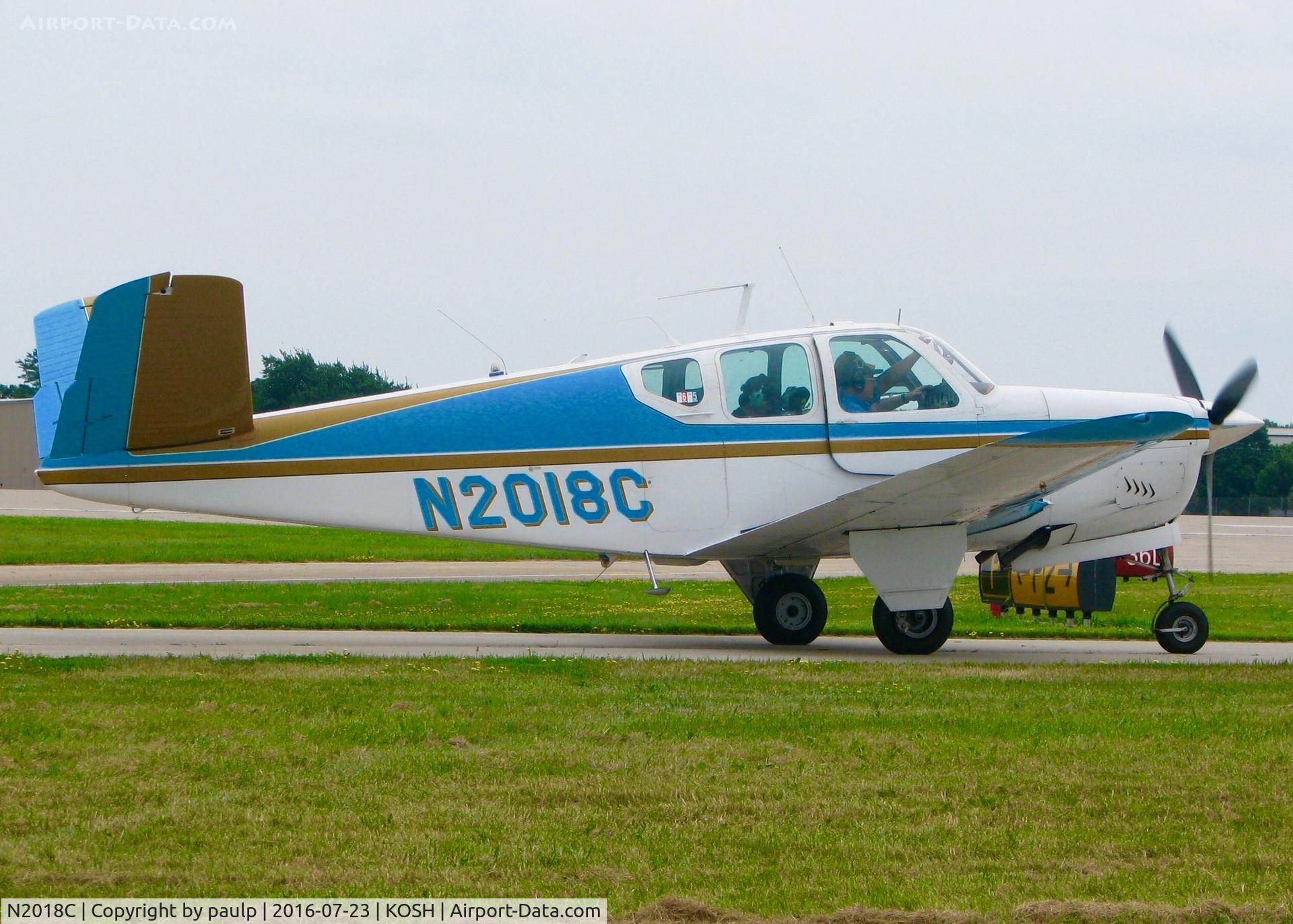 N2018C, 1960 Beech M35 Bonanza C/N D-6498, At Oshkosh.