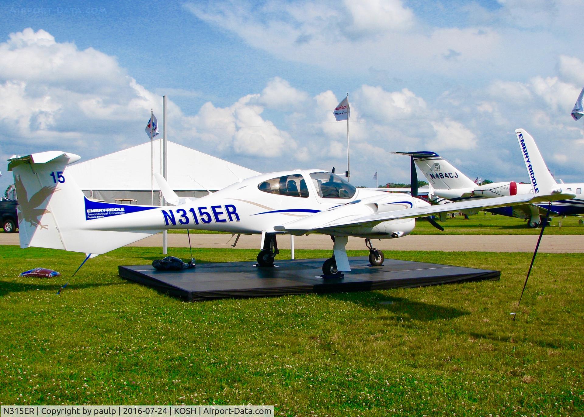 N315ER, 2016 Diamond DA-42NG Twin Star C/N 42.N214, At Oshkosh.