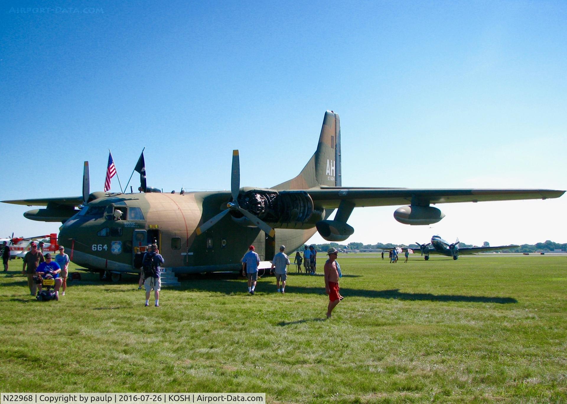 N22968, 1954 Fairchild C-123K Provider C/N 20113, At Oshkosh.