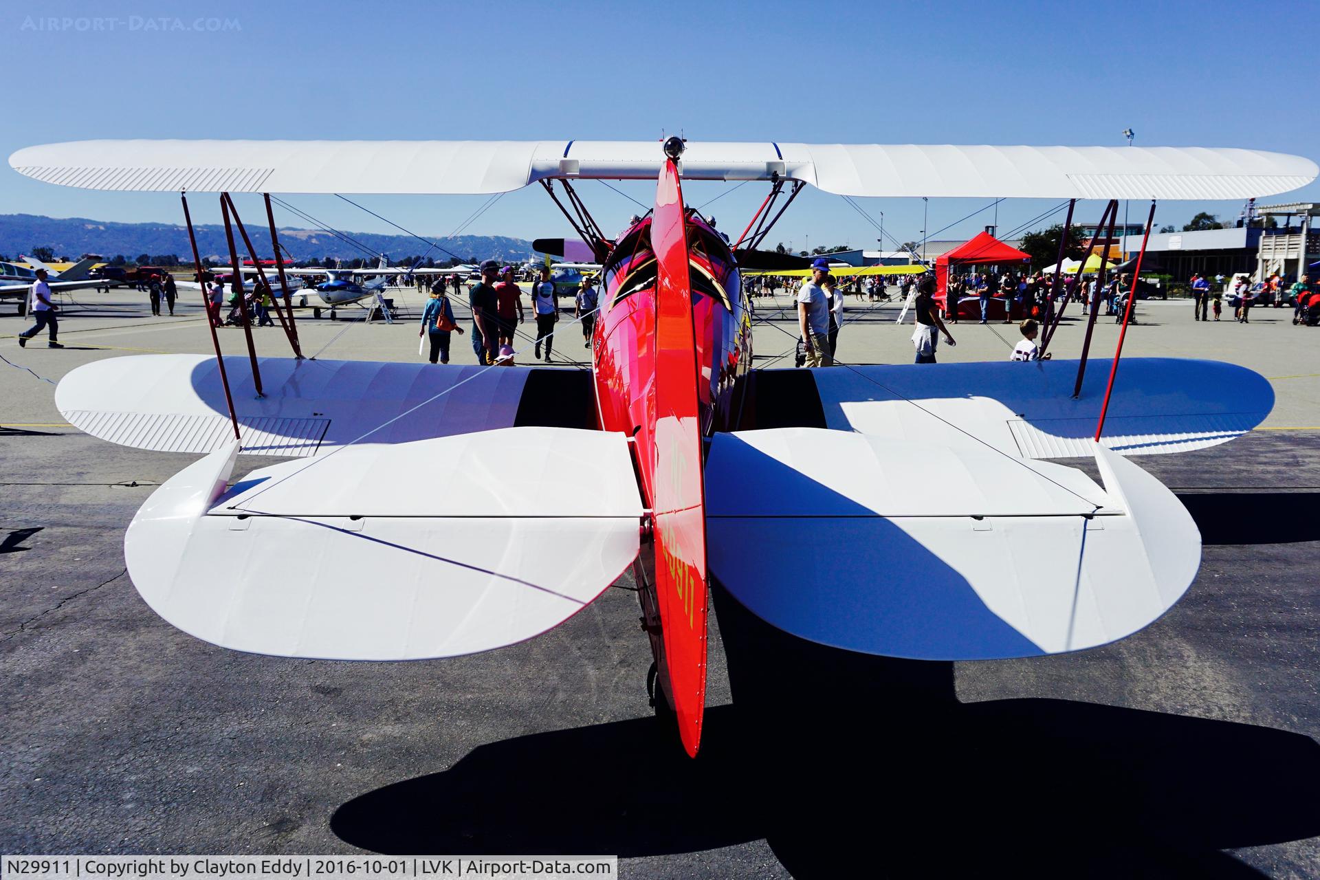 N29911, 1940 Waco UPF-7 C/N 5408, Livermore Airport 2016