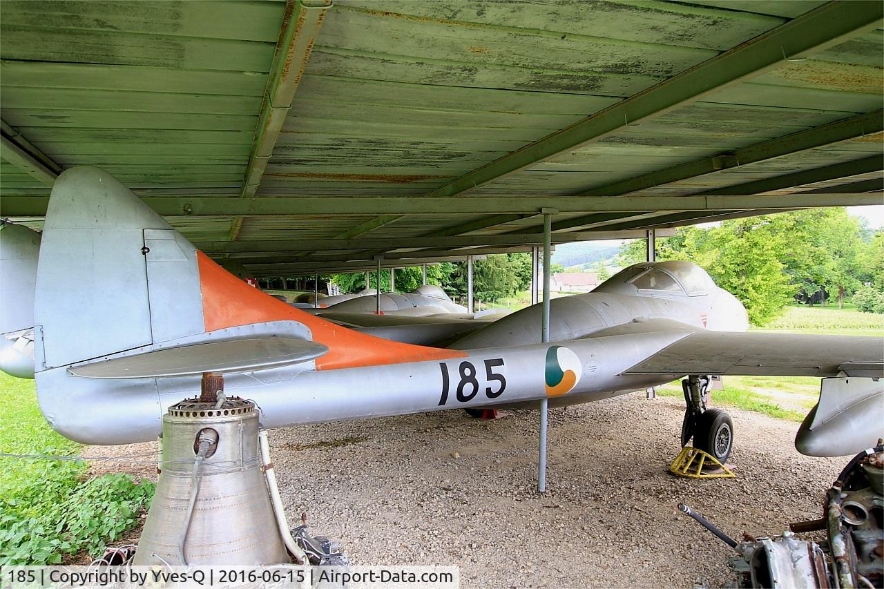 185, De Havilland DH-115 Vampire T.55 C/N 15775, De Havilland DH-115 Vampire T.55, Preserved at Savigny-Les Beaune Museum