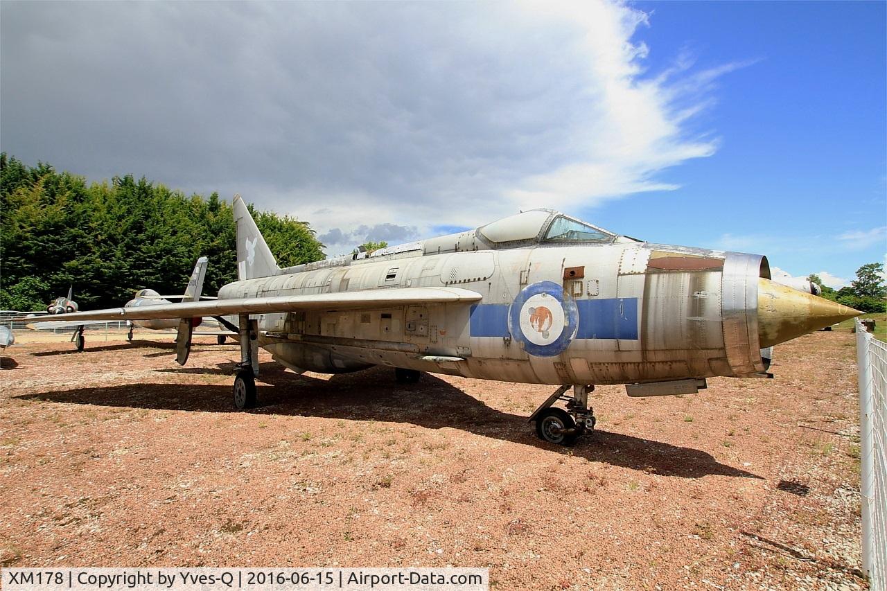 XM178, 1960 English Electric Lightning F.1A C/N 95065, English Electric Lightning F.1A, Preserved at Savigny-Les Beaune Museum